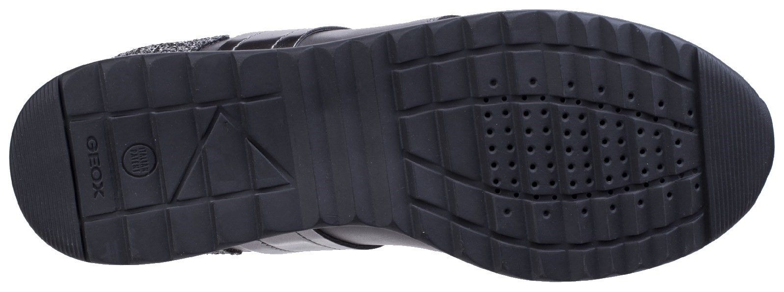 Casual dressy-style women's sneakers with an upper combining different materials. Geox patented perforated sole for breathability and comfort. Rubber sole ensuring grip and durability.Adjustable. 
Sports Design. 
Anti-Slip Outsole.