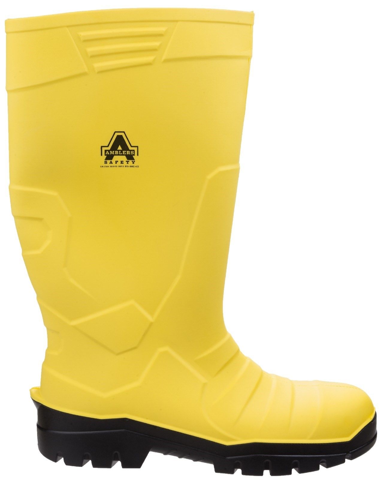 LIGHT! STRONG! COMFORTABLE! WARM! Versatile full safety wellington featuring S5 safety components.  The uppers are expertly designed to enhance water run-off and internal thermal insulation protects against temperatures as low as -20 degrees c.Polyurethane textile lining. 
Thermal insulation up to -20C. 
Removable insole for extra comfort. 
Sole resistant to oils, fats, acids and organic solvents. 
Slip resistant and anti-static sole.