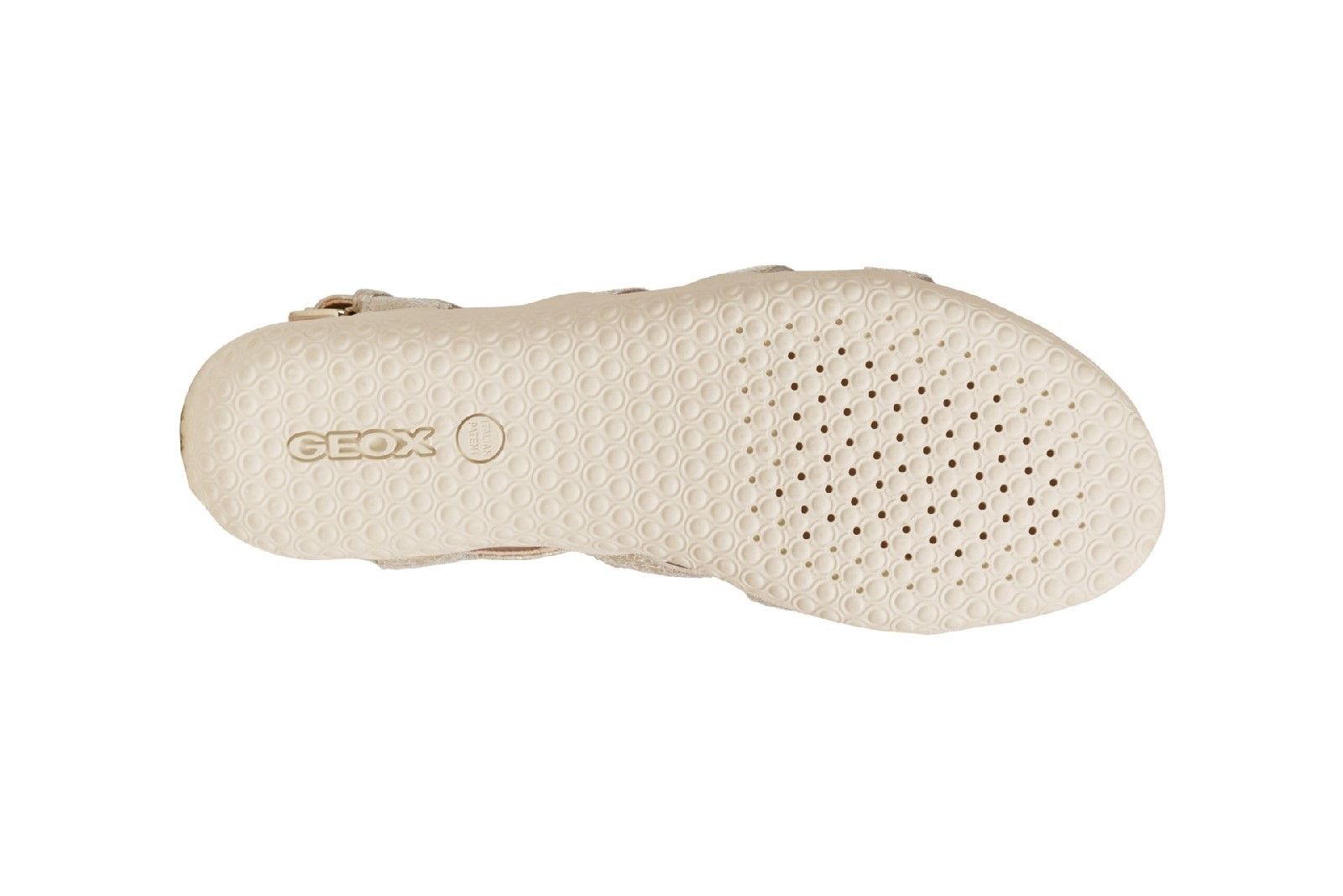 Exclusive patent. The combination of the perforated sole and resistant breathable and waterproof membrane allow for natural temperature regulation, creating the perfect microclimate inside the shoe.It keeps feet dry and comfortable for the whole day.Exclusive Patent. 
Perforated Sole. 
Breathable and waterproof membrane. 
Anti-Slip Outsole.