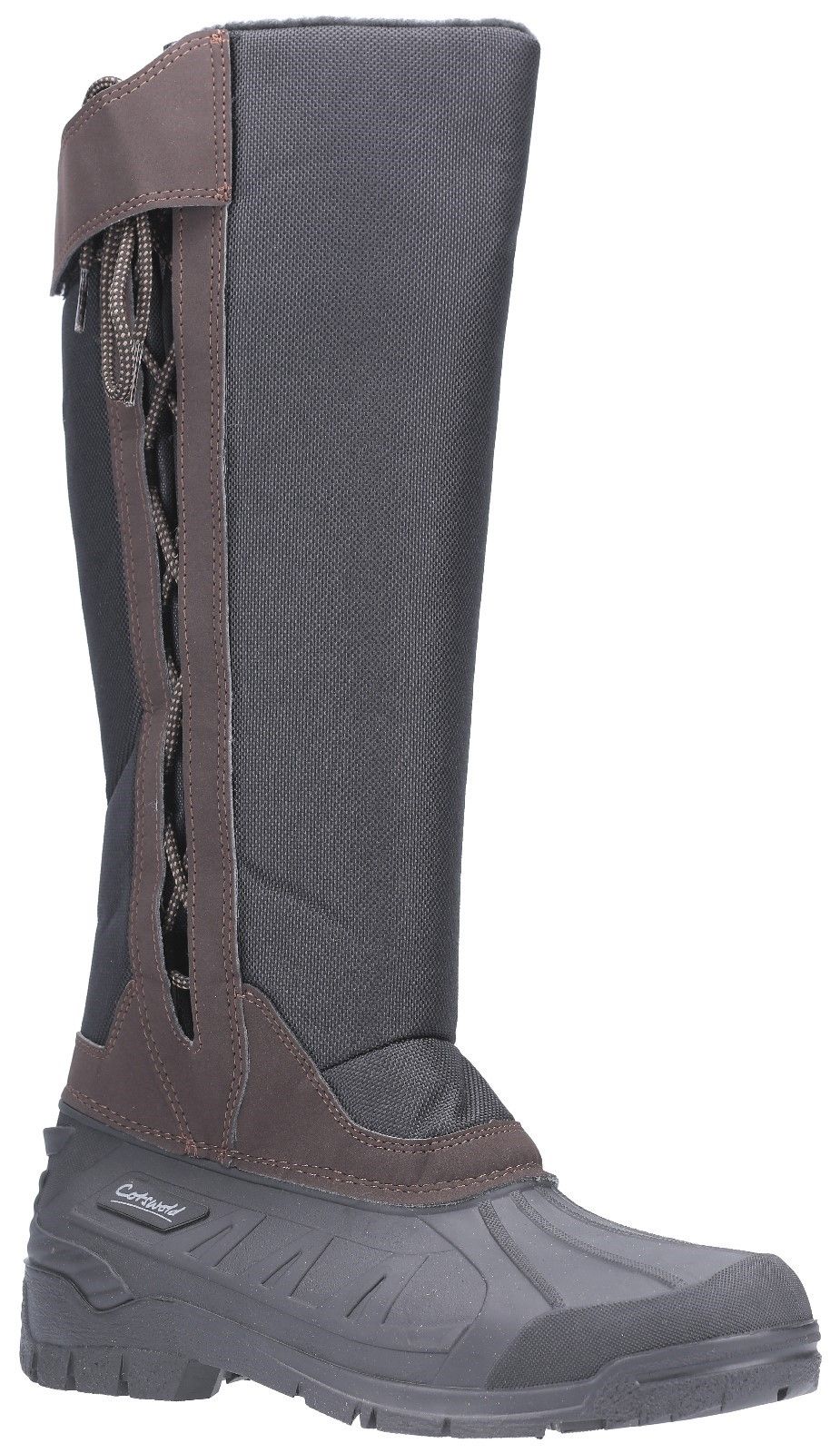 Inspired by the hidden tracks and unpredictable weather of the Cotswolds, these hybrid weather boots combine a completely waterproof rubber sole and foot section and warming hi-leg upper for real practical comfort.Hybrid weather boot designed for the elements. 
Waterproof rubber galosh. 
Luxury faux sheering microfiber fleece lining. 
Breathable synthetic mesh panels. 
High leg opening and warming gussets.