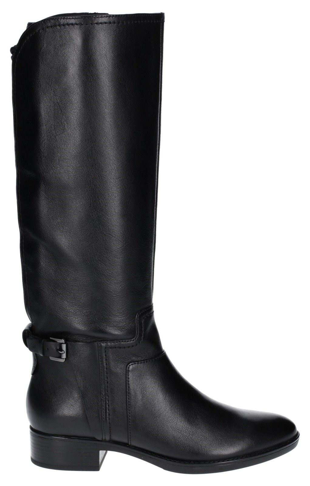Geox Women's breathable boot with an appealing aesthetic that will never go out of fashion.Breathable. 
Shiney Buckle Detailing.