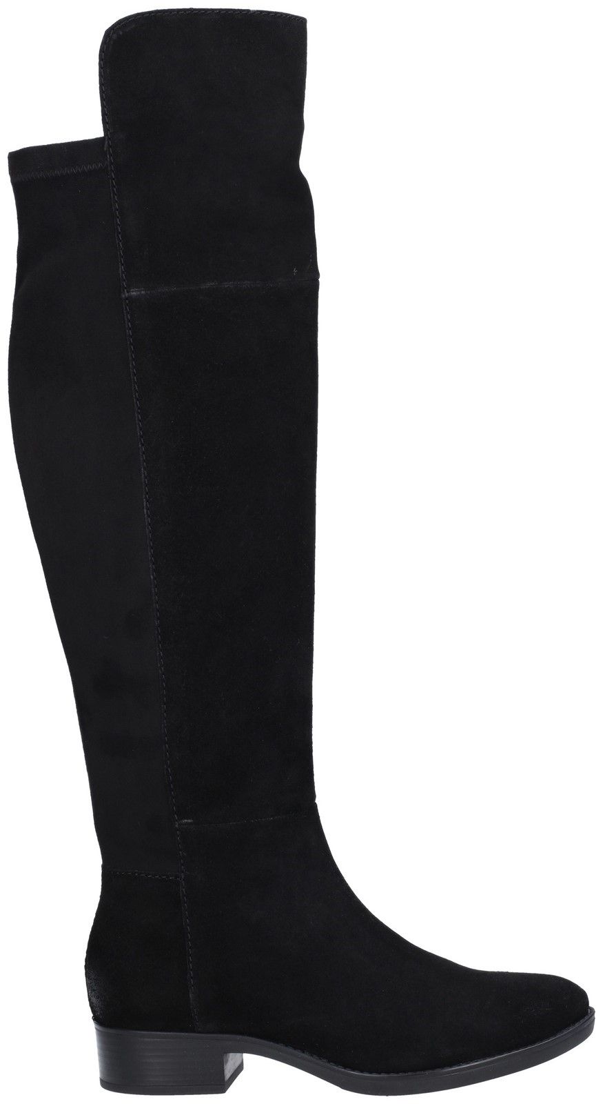 Geox Women's long boot with an appealing aesthetic that will never go out of fashion.Leather/Suede Upper. 
Stylish.