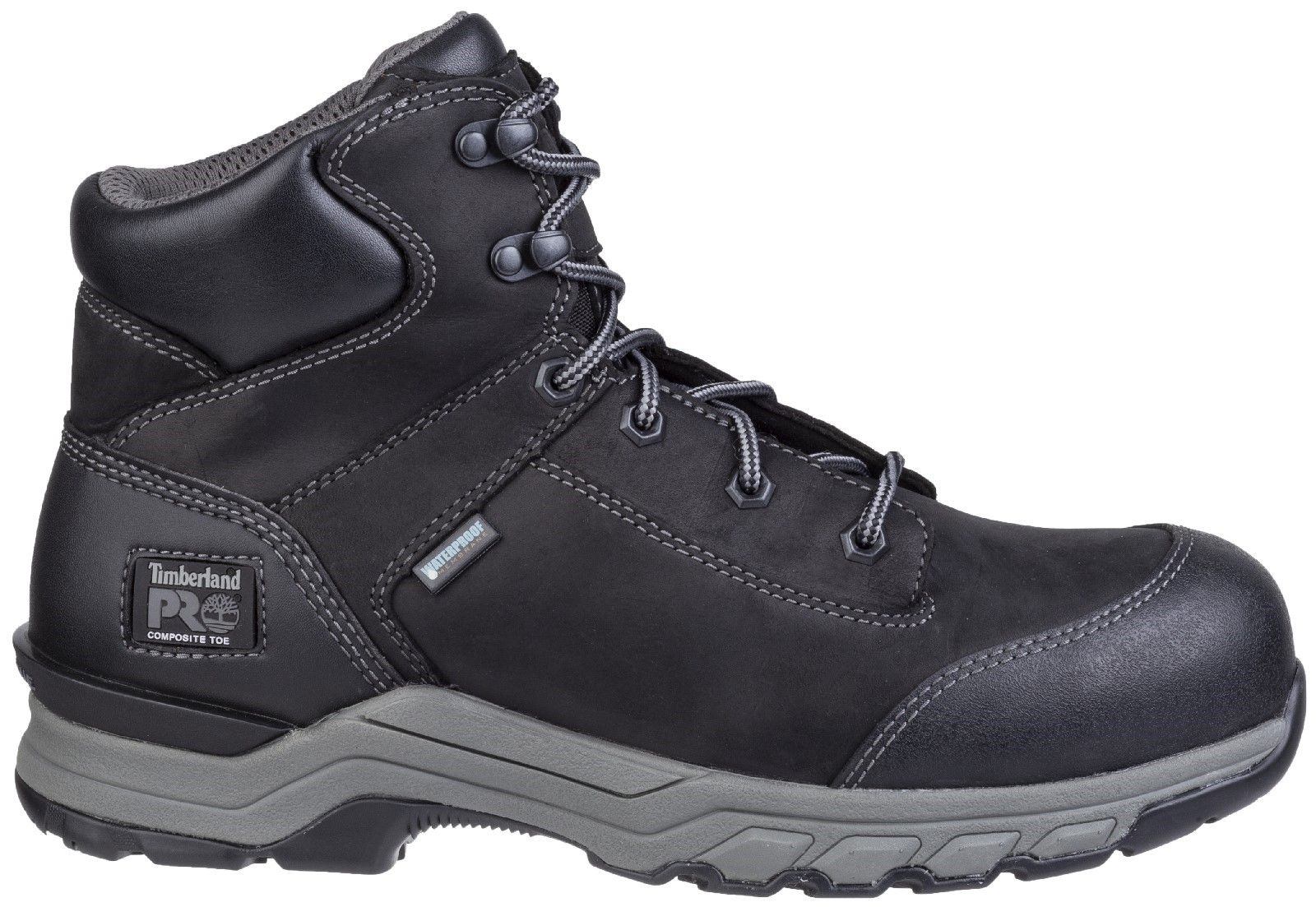Hypercharge lace up waterproof boot with impact and compression resistant toe cap, puncture resistant plate with anti-fatigue footbed for comfort and independent suspension multi-density rubber outsole for added layer of comfort and stability.ISN technology for added layer of comfort & stability. 
Waterproof. 
Slip Resistant SRC Rubber Outsole. 
Heat Resistant HRO. 
Dynamic Anti-fatigue footbed.
