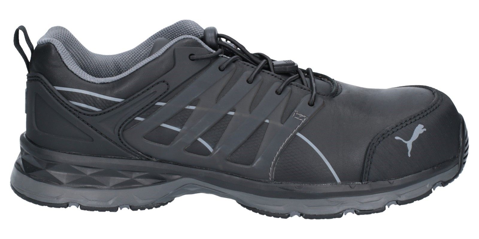 Robust, durable Leather upper is abrasion resistant, offering high protection from penetrating moisture and is easy to clean. The torsion control system in the waist of the sole supports the natural flexing action for better support and stability.Rubber Outsole MOTION 300 Degrees Resistant. 
IMPULSE.FOAM Midsole. 
TPU Torsion Control Element. 
Fiberglass Cap and flexible FAP midsole. 
evercushion BA.