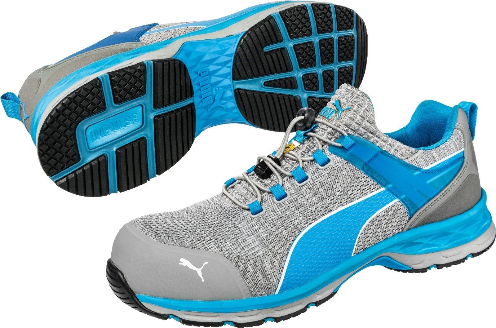 Xcite Low from Puma is a metal free safety shoe; fiberglass cap, flexible FAP midsole, heel support, quick lacing system and breathactive liningQuick lacing system. 
ESD - Impulse Foam midsole. 
Ideal for use in industry.