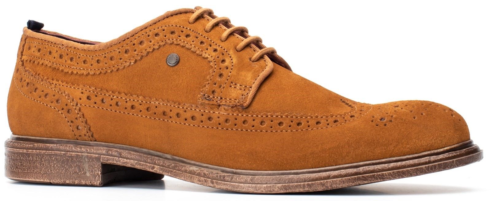 Onyx Suede Lace Up Brogue