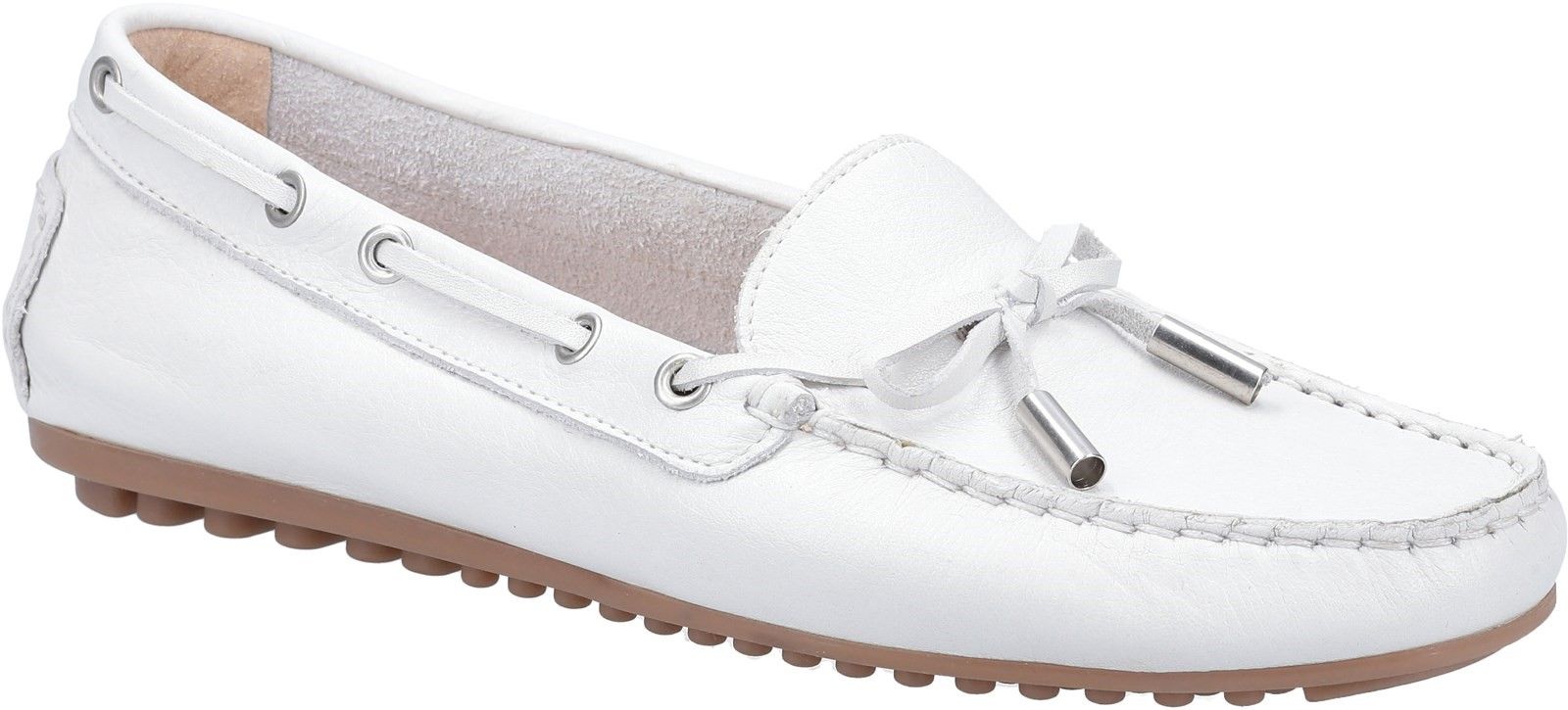Womens Summer slip on Moccasin from Riva, L'escala is crafted from Portugese Leather featuring a chic bow trim and has a leather insole. Rubber outsole for good grip keeps you on your feet all through those Summer days.Summer Slip On Shoe. 
Portugese Leather Moccasin. 
Bow Trim. 
Leather Insole. 
Hardwearing outsole.