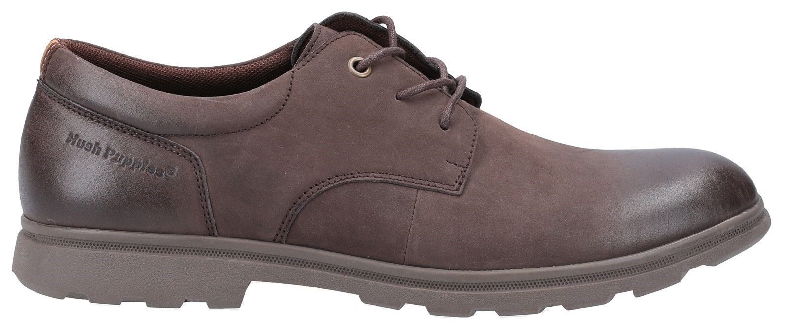 Men's classic derby lace up shoe Trevor; perfect for relaxed day-to-day styling with comfortable Nubuck leather uppers, padded collar, breathable textile lining and lightweight, flexible rubber sole for all day comfort.Nubuck leather upper. 
Lace up fastening. 
Padded collar for extra comfort. 
Breathable textile lining. 
Memory foam comfort insole.