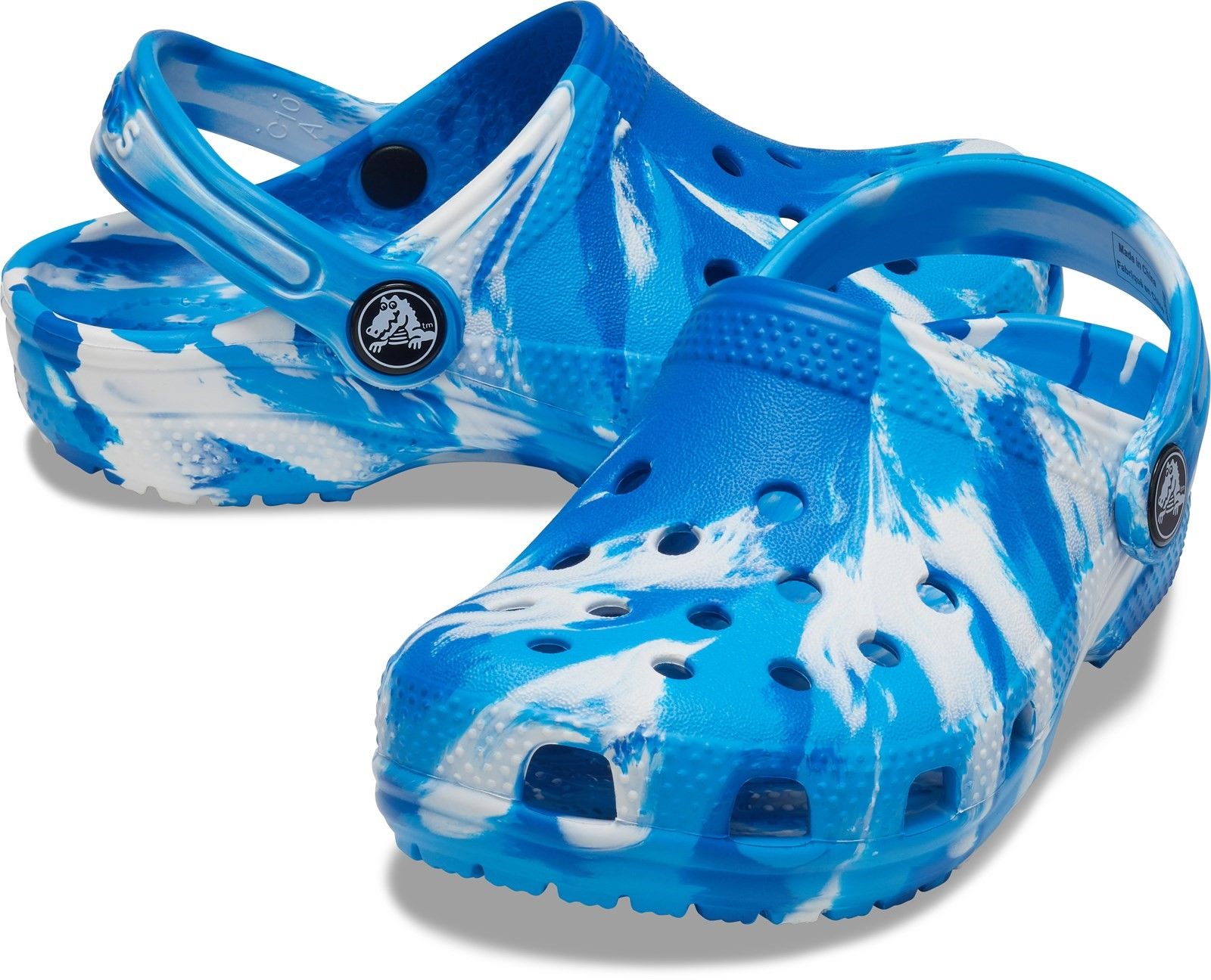 blue marble crocs