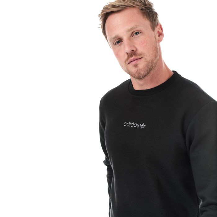 Mens adidas Originals Repeat Trefoil Crew Sweatshirt in black - multicolour.<BR><BR>- Ribbed crew neck.<BR>- Long sleeves with repeat camo print Trefoil logos.<BR>- Ribbed cuffs and hem.<BR>- Embroidered linear Trefoil logo at centre chest.<BR>- Tonal back neck tape.<BR>- Main material: 70% Cotton  30% Polyester.  Machine washable.<BR>- Ref: GE5770