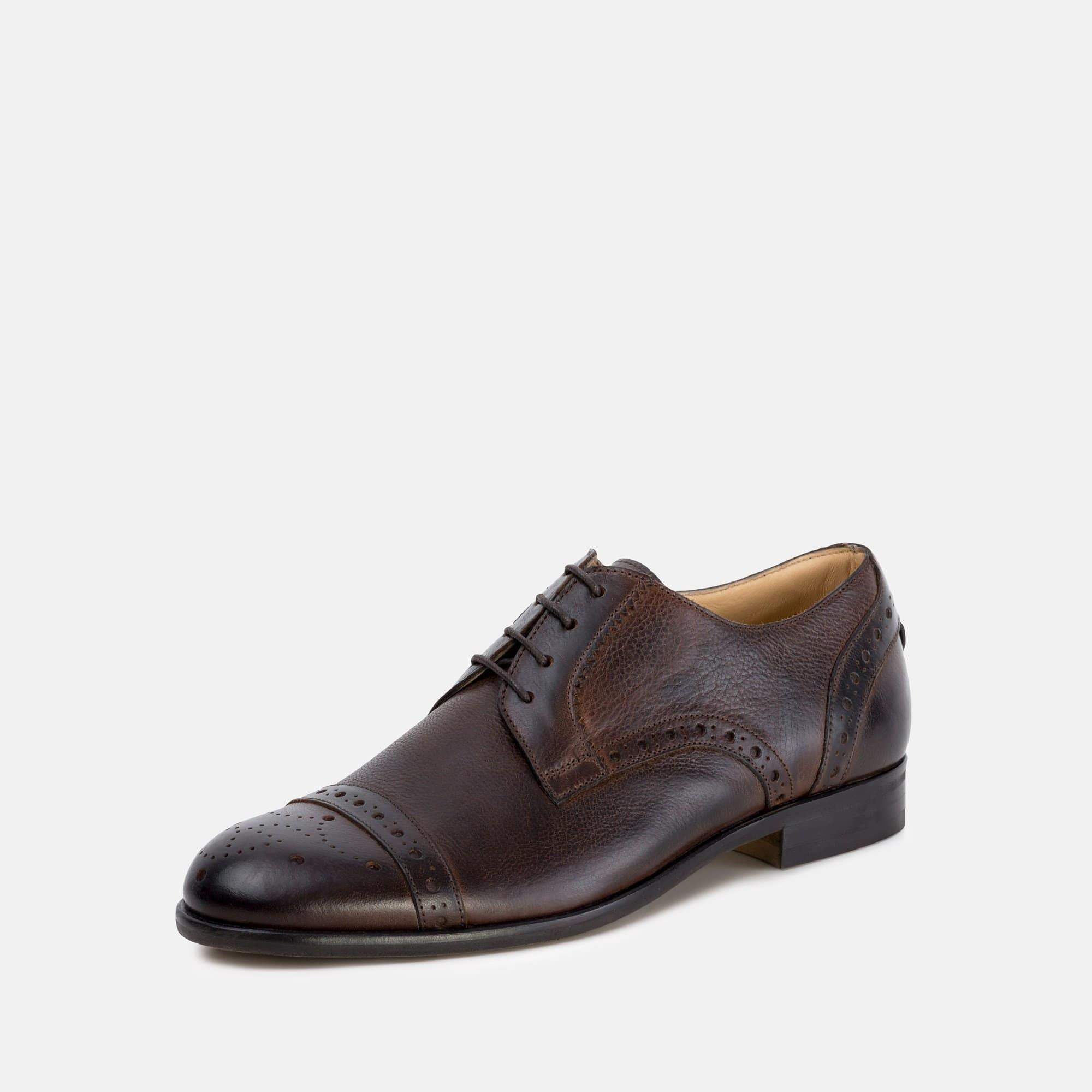 Goodwin Smith Mens Kingsley Brown Derby Brogue