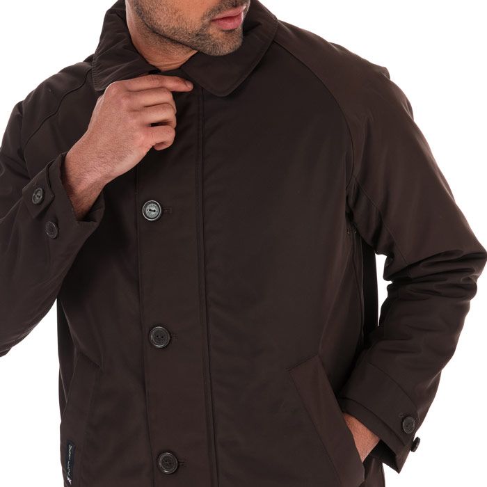 Men's Henri Lloyd Traditional Consort Oxford Jacket in Dark Brown