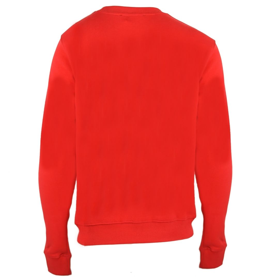 Roberto Cavalli RC Snake Logo Red Jumper. Roberto Cavalli Red Jumper. Roberto Cavalli RC Snake Branding. Regular Fit. Ribbed Sleeve and Waist Endings. Style:HST68H A373 02000