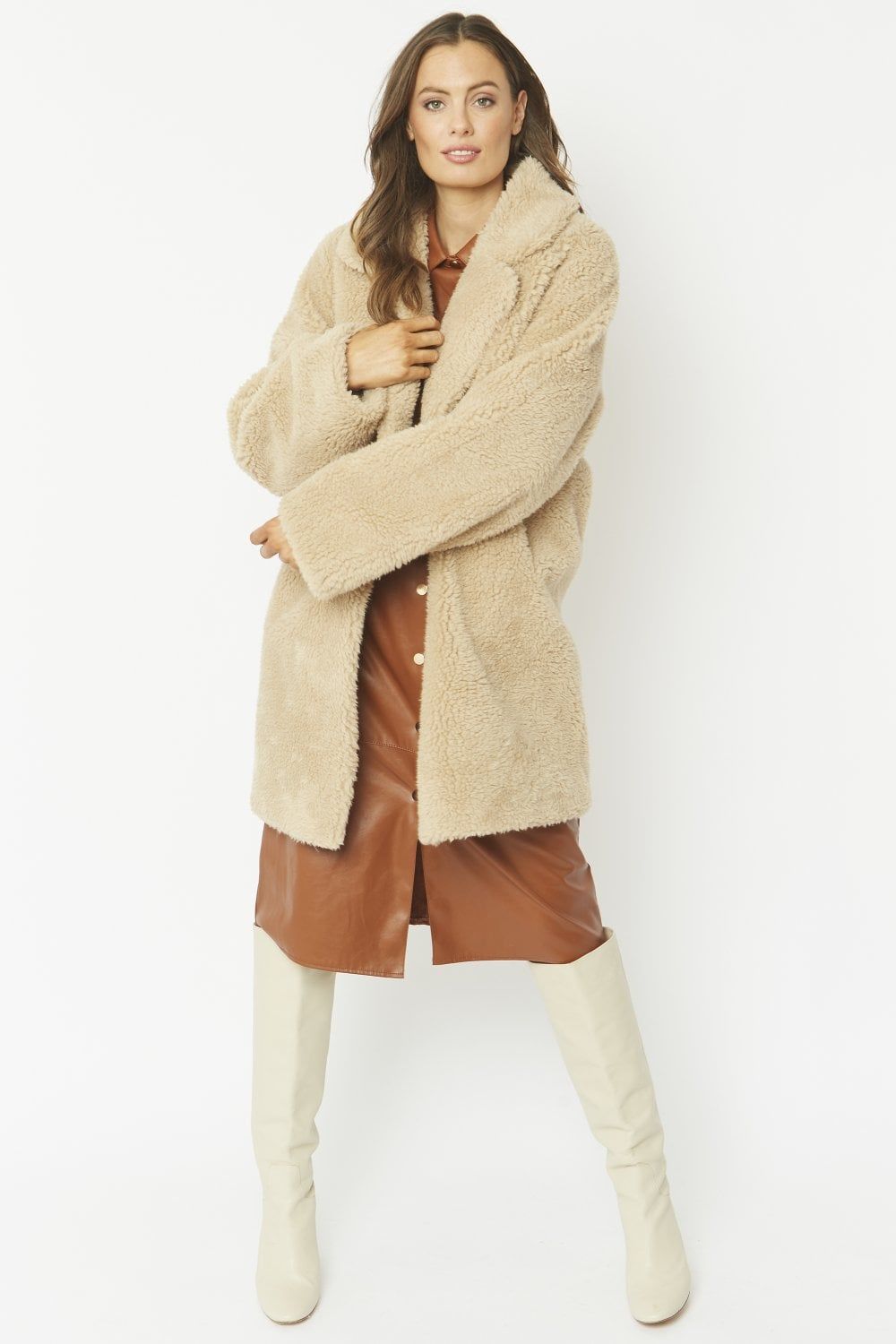 Faux Shearling Reversible Coat