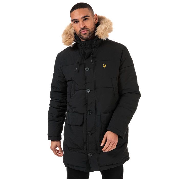 Men's Lyle And Scott Long Puffer Jacket 