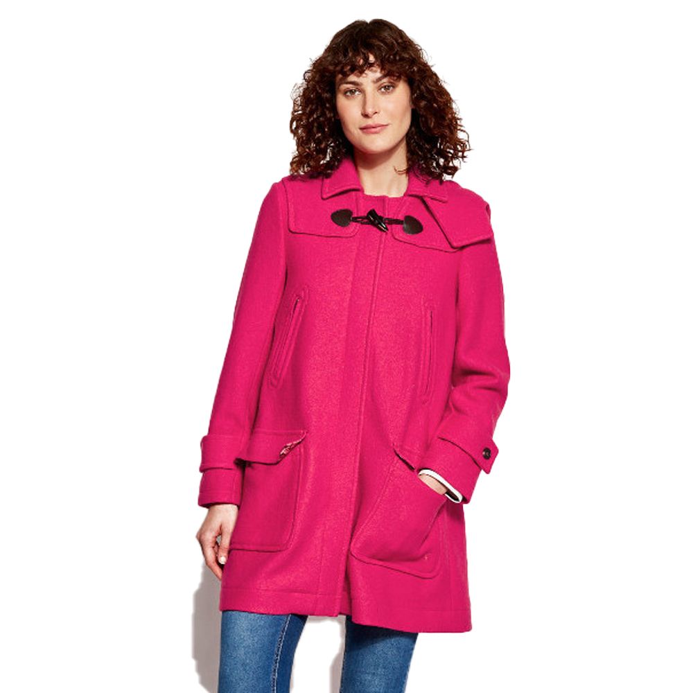 Some items of clothing never go out of style; the iconic duffle coat is one such piece.  In true Joules fashion we�ve given this classic our own twist with a zip and toggle fastening for extra warmth, a storm guard detail and half printed lining and button-down detachable hood.  In heavier weight wool this is an investment piece to see you through the years.