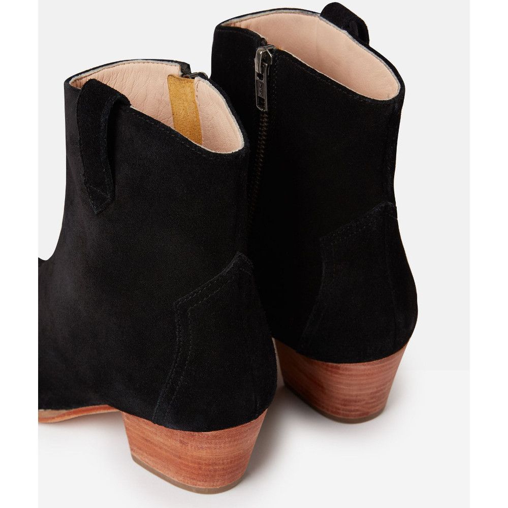 Joules Womens Elmwood Zip Up Leather Suede Ankle Boots
