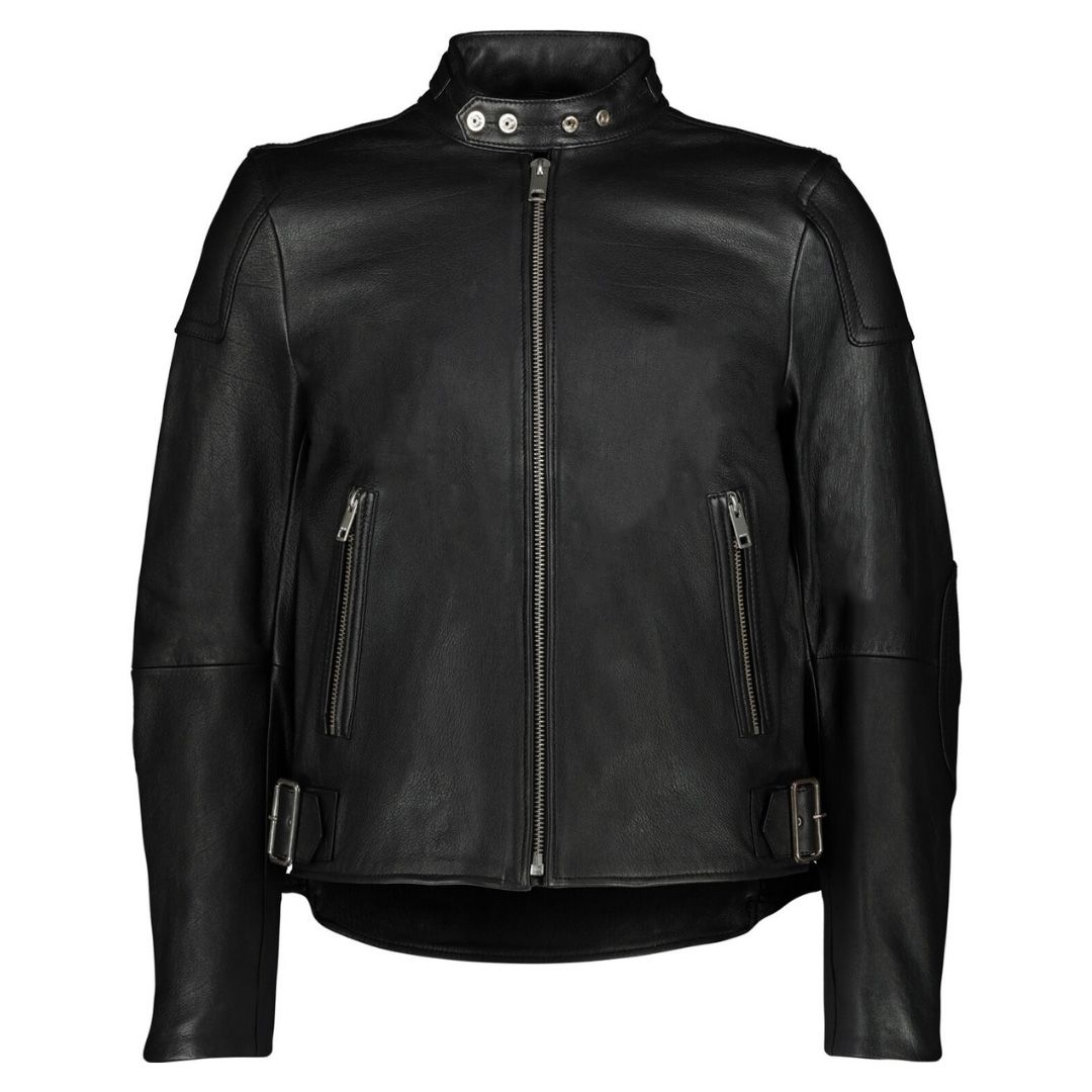 Diesel L-Rushis Black Leather Biker Jacket