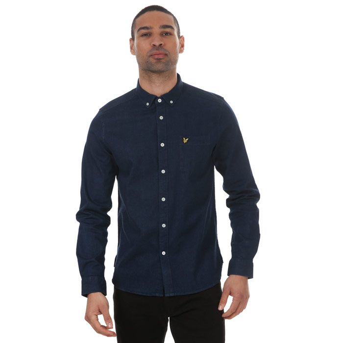 Scott Indgo Long Sleeve Polo Shirt 