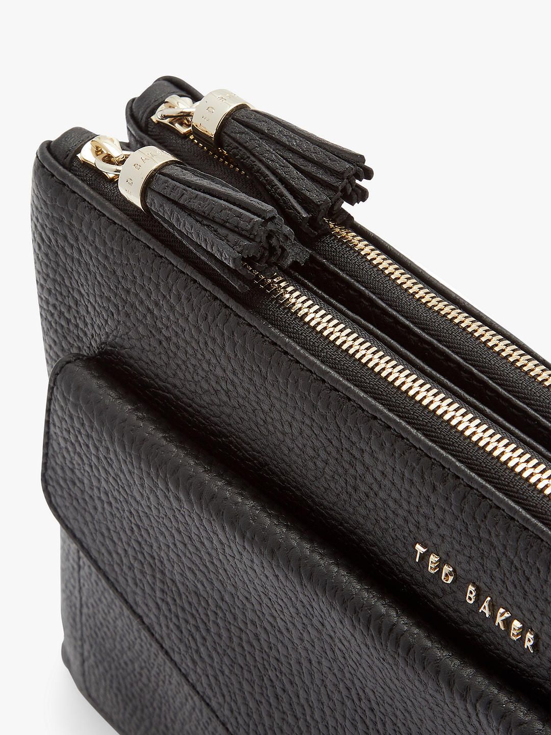Tassel Leather Large Cross Body Bag
