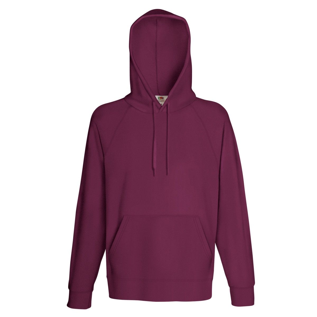 Lightweight unbrushed fleece. Raglan sleeves. Hood with self coloured flat draw cord. Front pouch pocket. Waist and cuff in Cotton/Lycra® rib. Produced using Belcoro® yarn for a softer feel and cleaner printing process. Weight: 240g/m². Fabric: 80% Cotton 20% Polyester. Size: 2XL (Chest To Fit (ins): 47-49). Size: L (Chest To Fit (ins): 41-43). Size: M (Chest To Fit (ins): 38-40). Size: S (Chest To Fit (ins): 35-37). Size: XL (Chest To Fit (ins): 44-46).