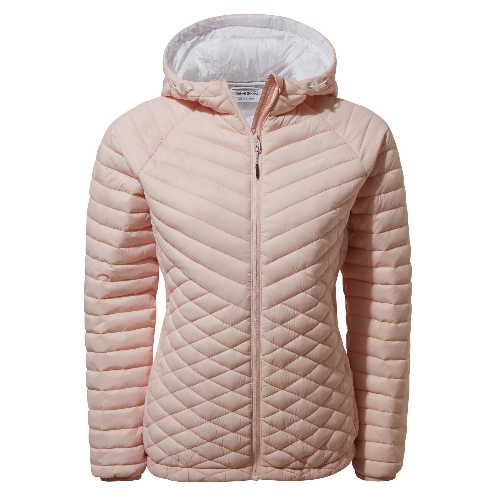 Craghoppers Womens/Ladies Expolite Hooded Jacket (Seashell Pink)