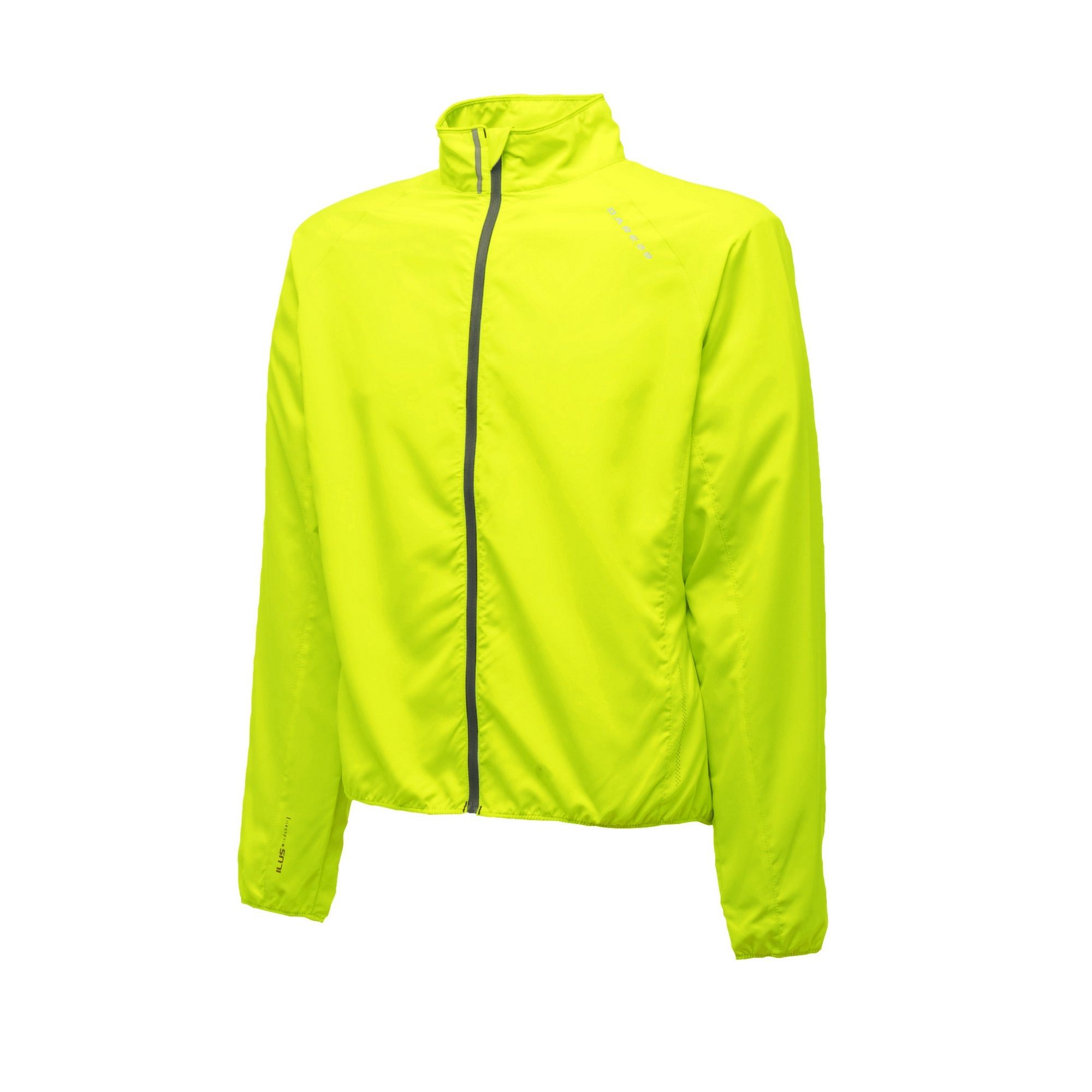 Our mens Fired Up Windshell is a super lightweight ILUS fabric jacket with a showerproof finish. Designed for all weather-commutes, rainy weekend rides or runs, it features elasticated cuffs and hem for a neat, close fit and reflective details to help keep you seen during low-light. 100% Polyester. Dare 2B Mens Sizing (chest approx): XXS (34in/86cm), XS (36in/92cm), S (38in/97cm), M (40in/102cm), L (42in/107cm), XL (44in/112cm), XXL (47in/119cm), XXXL (50in/127cm), XXXXL (53in/134cm), XXXXXL (56in/142cm).