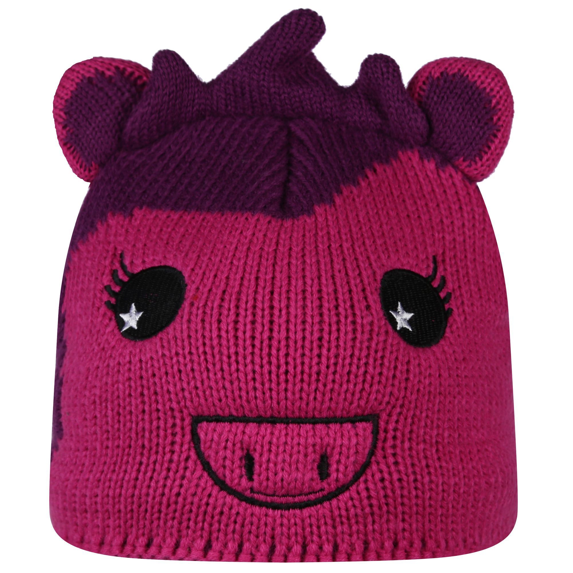 Kids animal design winter hat. Cosy fleece lining. Fabric: 100% Acrylic.