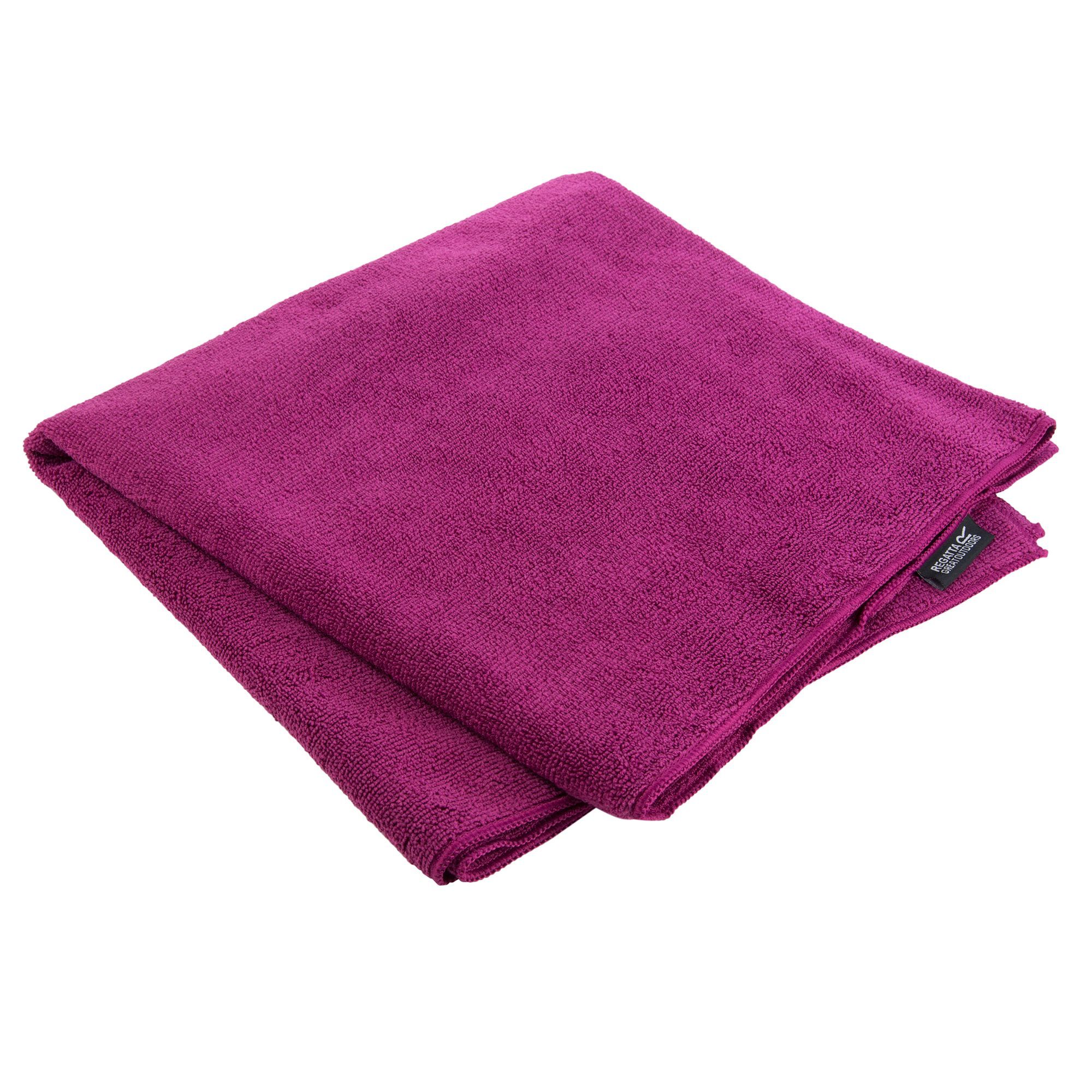 80% Polyester, 20% Polyamide. Lightweight and compact. Dries 4x quicker than a standard towel. Treated with  formula. 120 x 60cm. Includes storage bag.