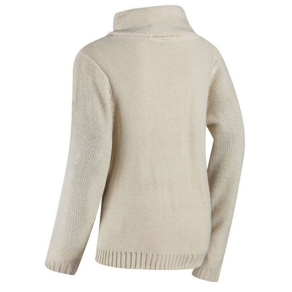 100% acrylic. Easy-wearing, easy-caring, soft knit jumper with an insulating cable knit front and beautiful drapey cowl neck. In Regatta heritage colours with a small metal badge on the hem. Regatta Womens sizing (bust approx): 6 (30in/76cm), 8 (32in/81cm), 10 (34in/86cm), 12 (36in/92cm), 14 (38in/97cm), 16 (40in/102cm), 18 (43in/109cm), 20 (45in/114cm), 22 (48in/122cm), 24 (50in/127cm), 26 (52in/132cm), 28 (54in/137cm), 30 (56in/142cm), 32 (58in/147cm), 34 (60in/152cm), 36 (62in/158cm). Non-bobble acrylic yarn.