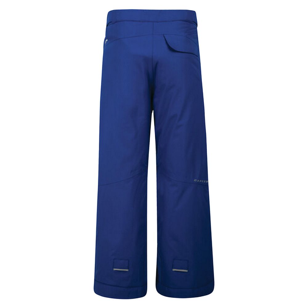 100% Polyester. Insulated ARED 5000 ski pants with detachable braces. Easy-wearing comfort. Made from durable polyester twill. Waterproof and breathable. Seam sealed. Detachable bib system and adjustable waistband for a fine-tuned fit. Tab up hem. Taped seams. 2 x zipped side pockets. Snowgaiters and reinforced hems to keep them stronger for longer. Nifty grow cuffs that can be unpicked for a longer length when they need it. Measurements: 2 Years (19in/48cm), 3-4 Years (19.5in/49.5cm), 5-6 Years (20.5in/52cm), 7-8 Years (21.5in/55cm), 9-10 Years (23in/58.5cm), 11-12 Years (24in/61cm), 32