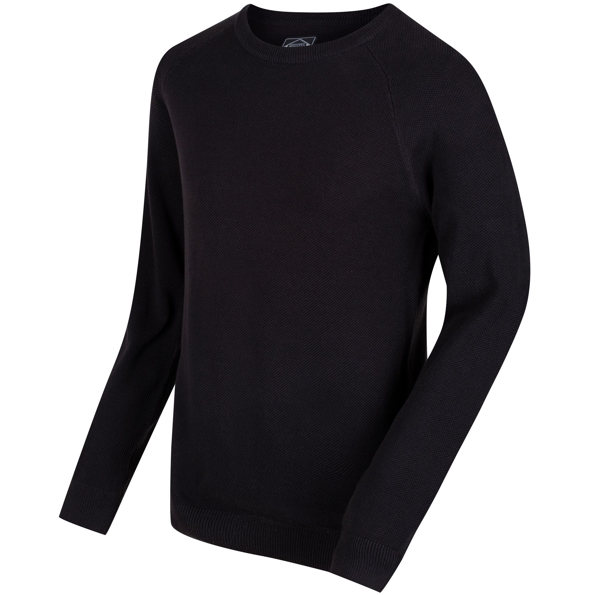 Crew neck sweater knitted from 100% soft touch cotton. 12gg knit.