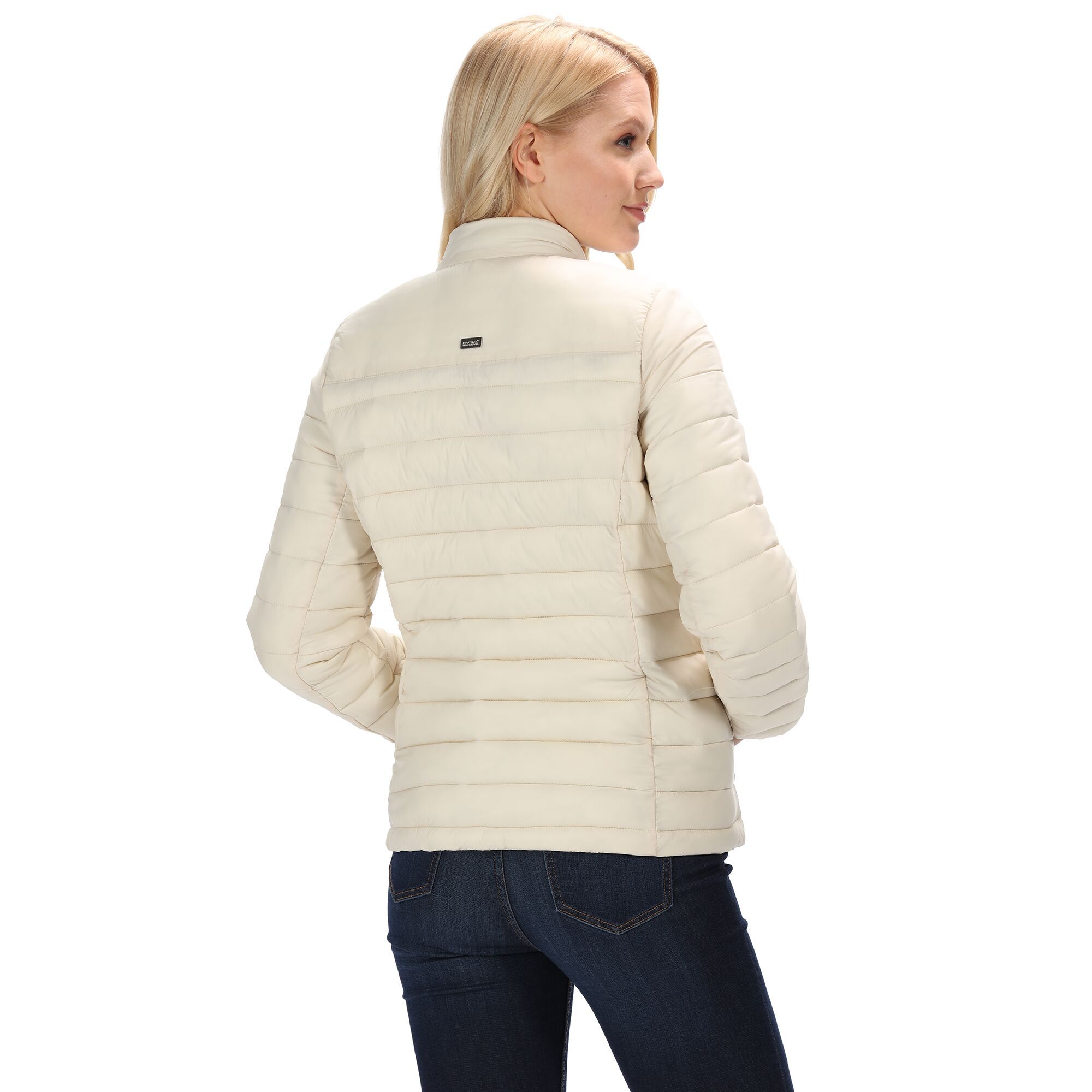 Womens full zip jacket with water repellent and care finish. Thermo-Guard insulation. Polyester taffeta lined. Fashion stand collar with branded snap fastening. 2 zipped lower warm lined pockets. Ideal for wearing outdoors on a cold day. 100% Polyamide.