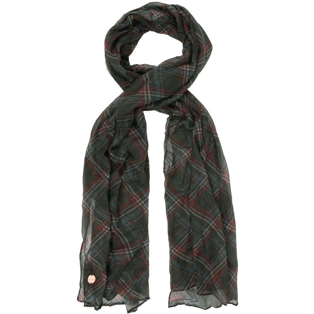 100% cotton. This winter, add this classic coolweave fashion scarf to your wardrobe. This fashionable scarf is made from 100 percent cotton. The Coolweave cotton scarf has a lightweight voile fabric. An all-over print makes it look versatile to be paired with most of your clothes.