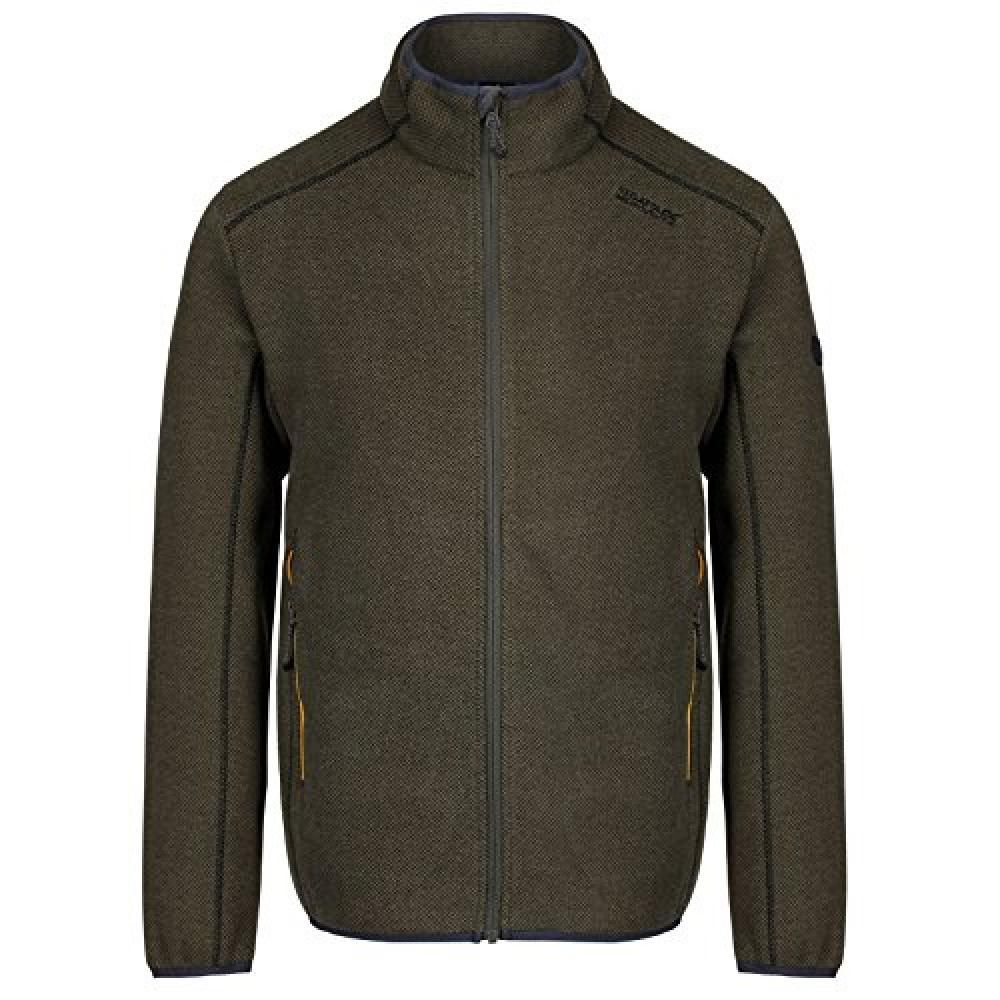 2 zipped pockets. Two tone polyester fleece. Stretch binding to cuffs, hem and collar. 235gsm. 100% Polyester. Regatta Mens sizing (chest approx): XS (35-36in/89-91.5cm), S (37-38in/94-96.5cm), M (39-40in/99-101.5cm), L (41-42in/104-106.5cm), XL (43-44in/109-112cm), XXL (46-48in/117-122cm), XXXL (49-51in/124.5-129.5cm), XXXXL (52-54in/132-137cm), XXXXXL (55-57in/140-145cm).