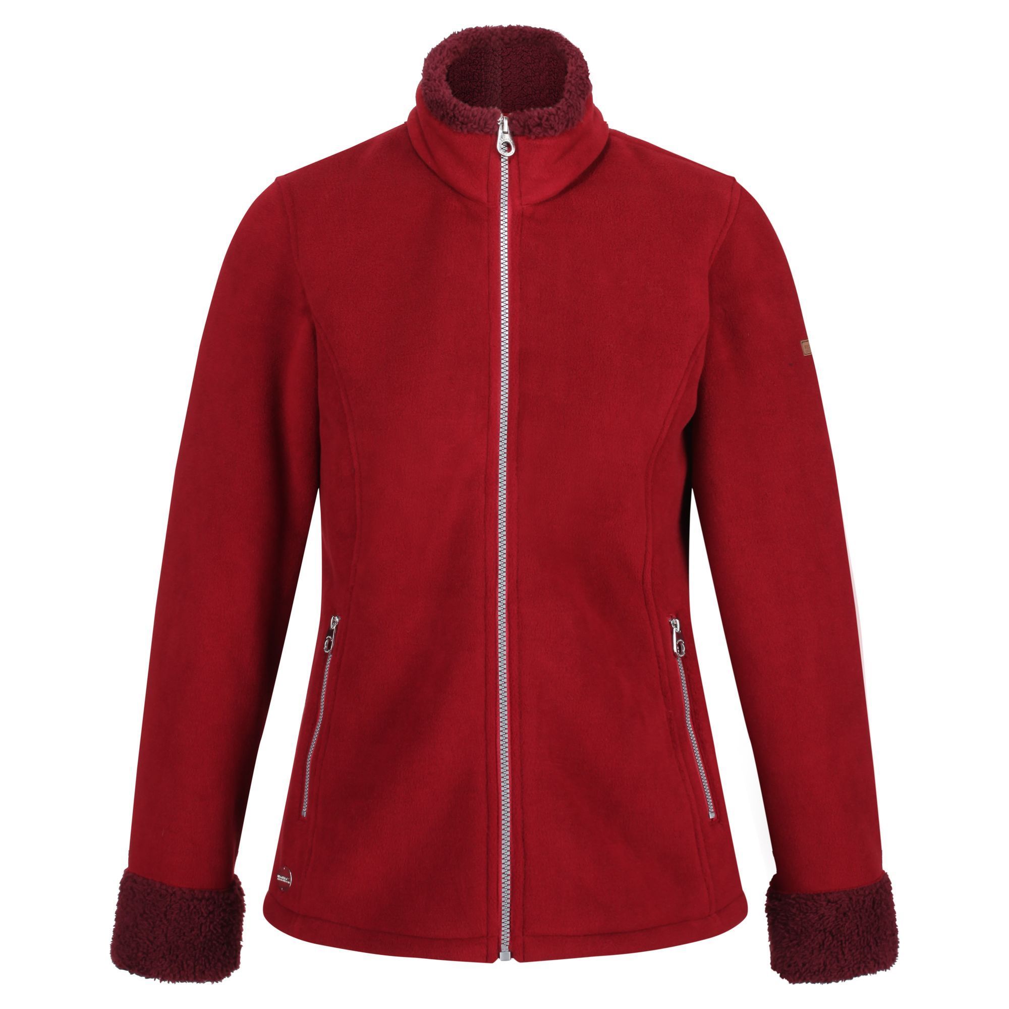 100% 430gsm polyester microfleece. Fur pile backed. 2 zipped lower pockets.