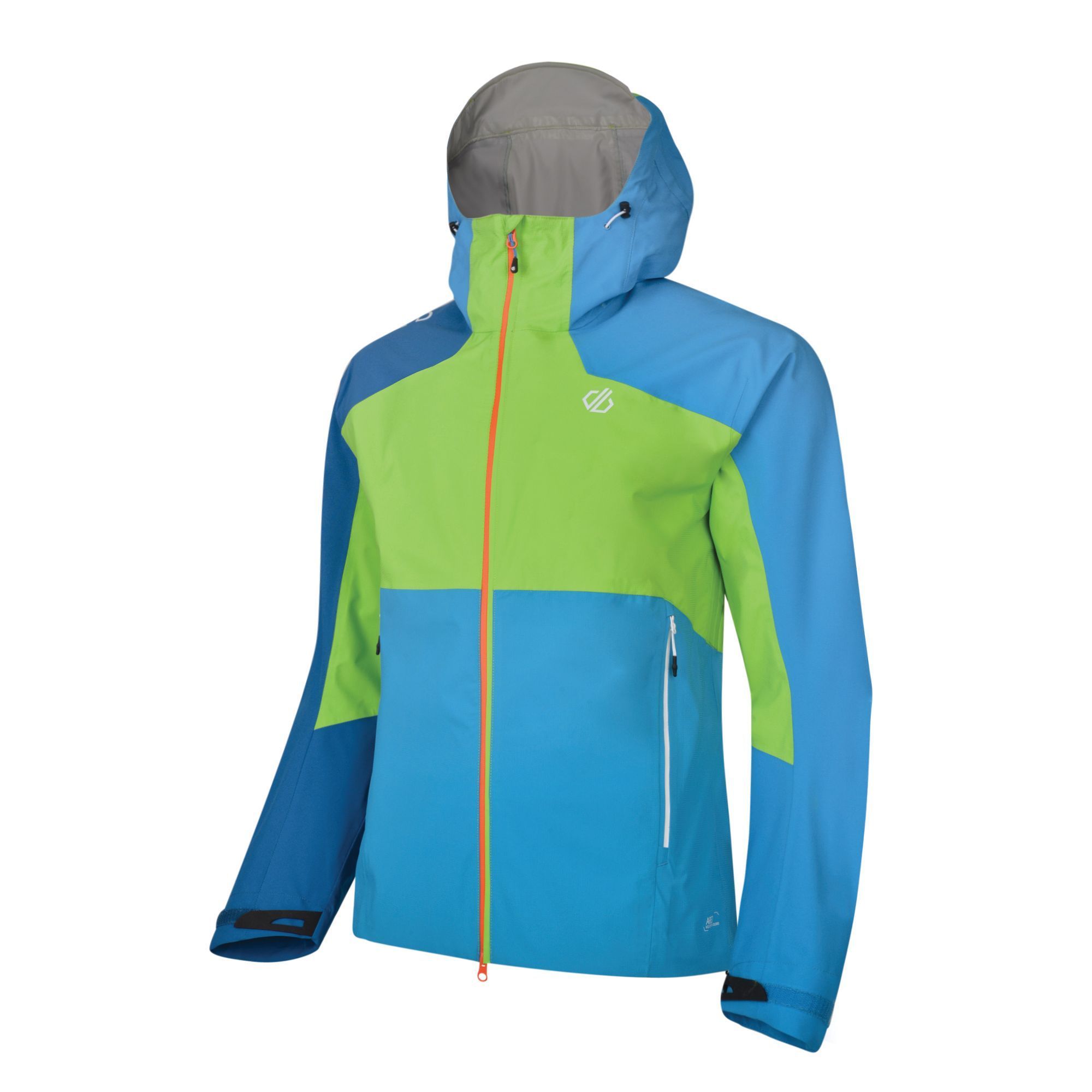 100% ared v02 20000 polyester ripstop. 2 layer stretch fabric. Breathability rating 10,000/m2/24hrs. Durable waterproof finish. Taped seams. Grown on technical wired peaked hood with high collar with adjusters. Underarm ventilation zips. Articulated sleeves for enhanced range of movement. Adjustable cuffs. 2 x longer length lower zipped pockets and 1 internal pocket. Adjustable shockcord hem system.