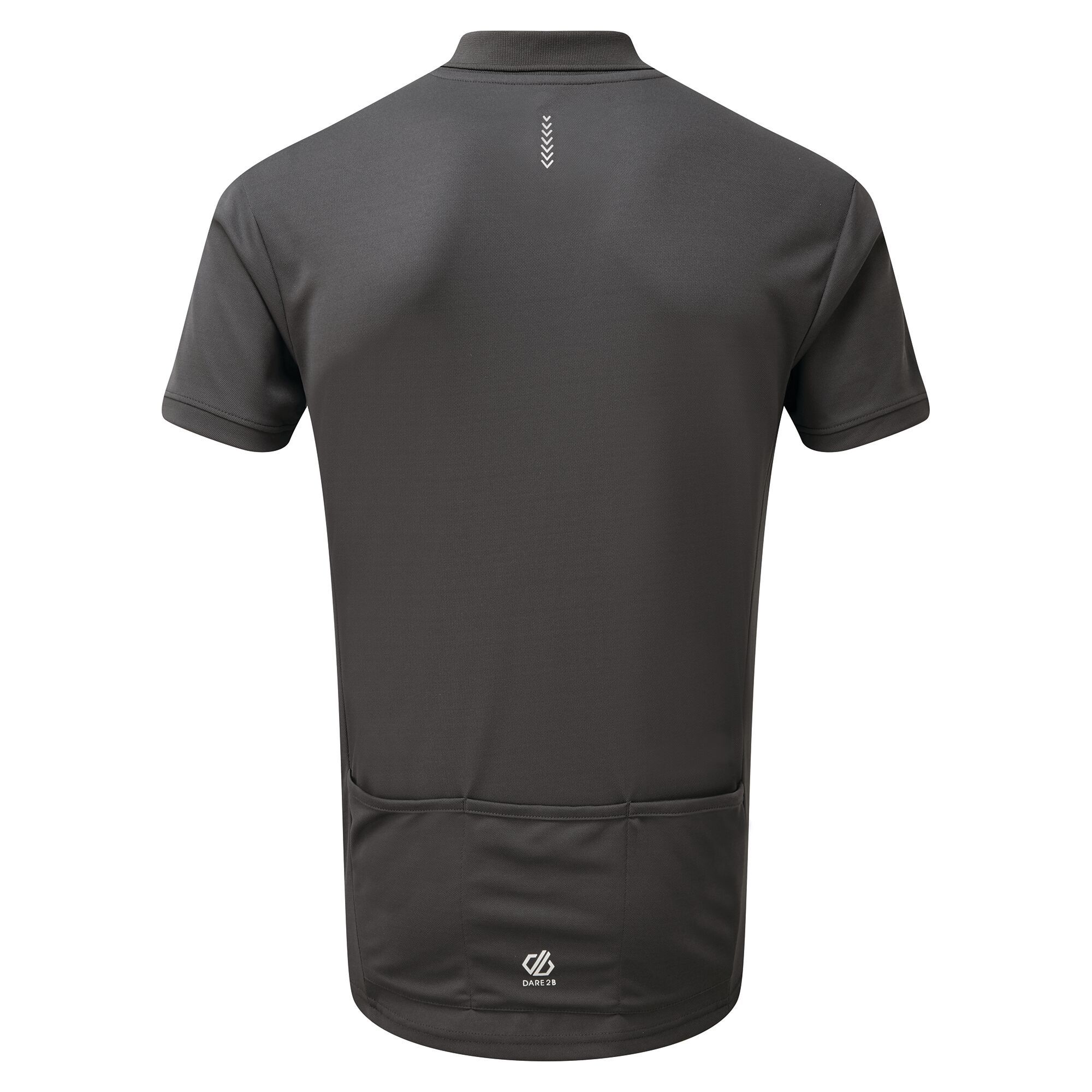 100% polyester Q-Wic plus lightweight pique fabric.  odour control treatment. Good wicking performance. Ribbed collar. 3 button placket. 3 compartment pockets at rear. Reflective detail for enhanced visibility.