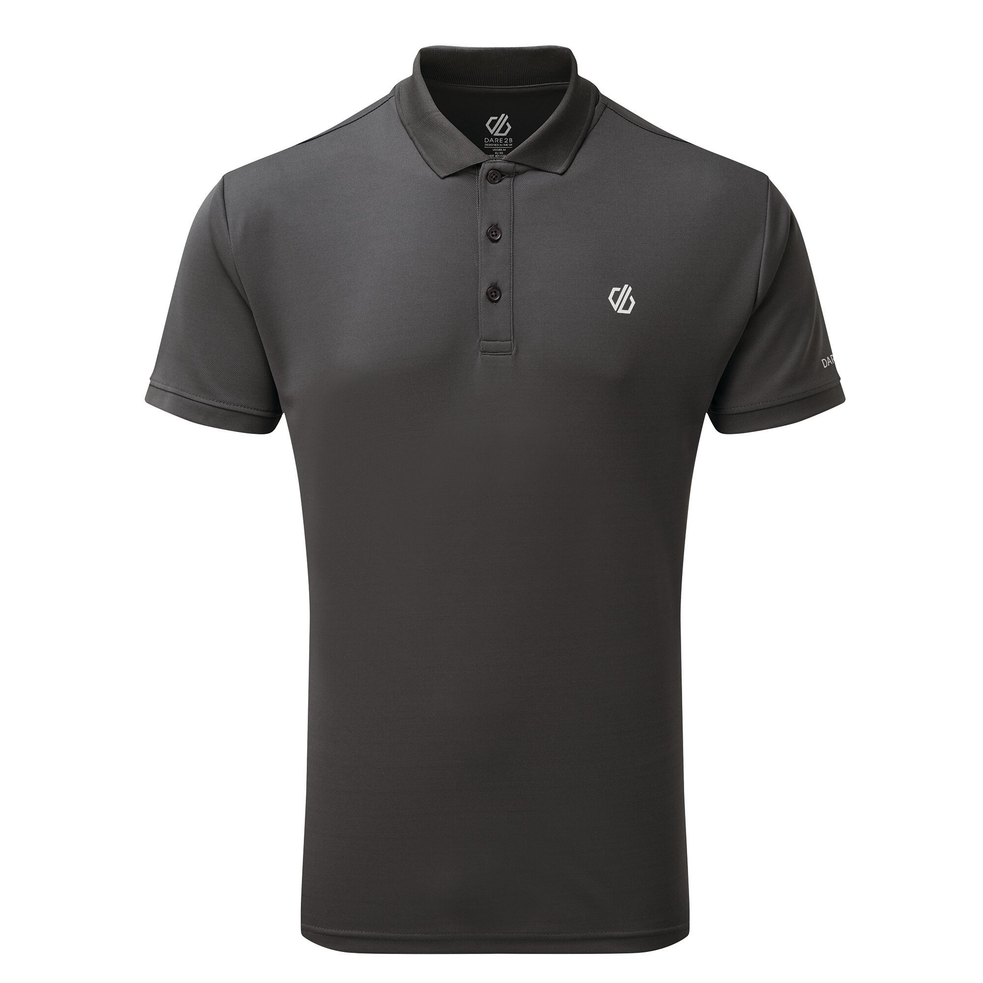 100% polyester Q-Wic plus lightweight pique fabric.  odour control treatment. Good wicking performance. Ribbed collar. 3 button placket. 3 compartment pockets at rear. Reflective detail for enhanced visibility.