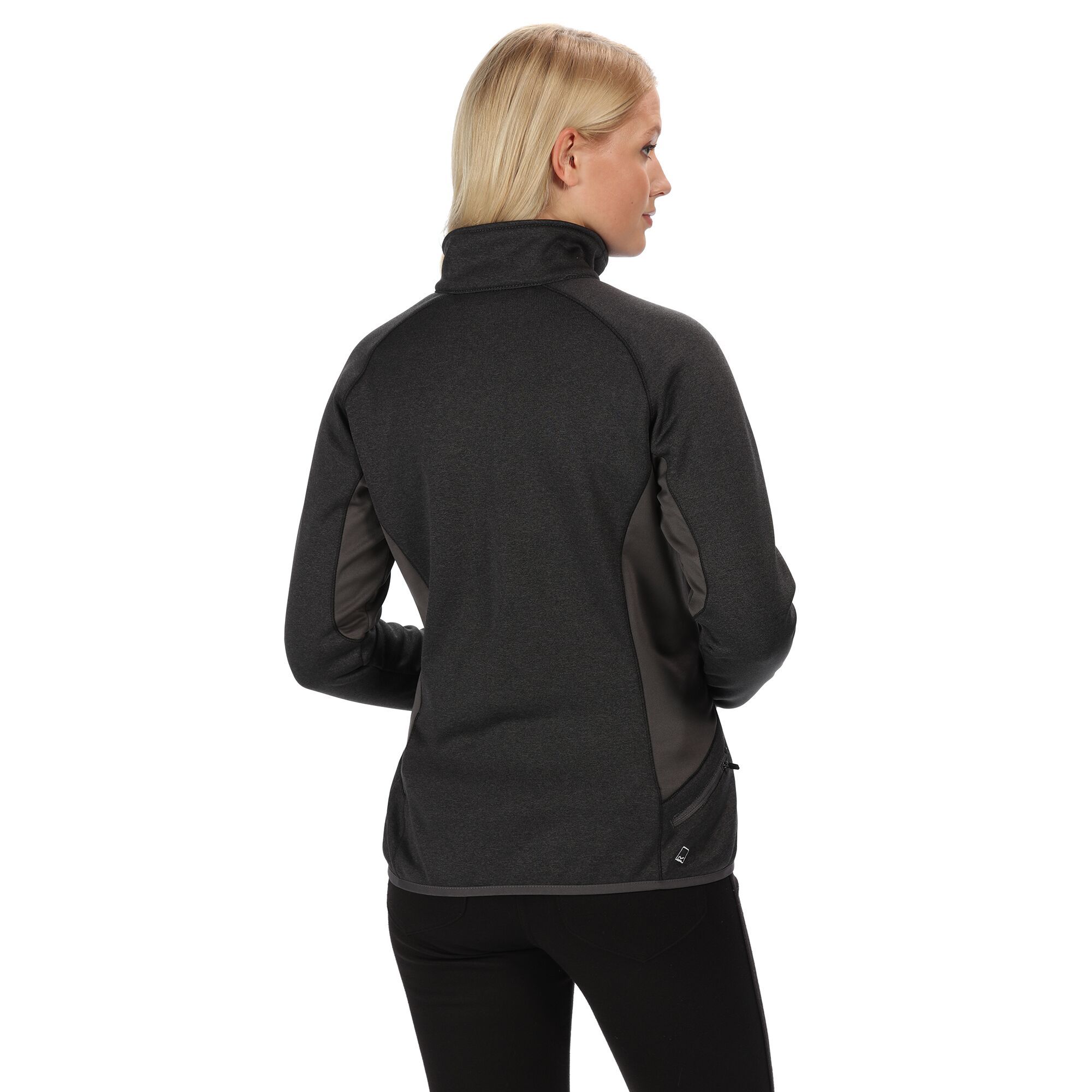 Made of polyester marl fabric. With stretch-woven fabric and a softshell body that stops wind and sheds moisture. Extol stretch panels on the sides allow full reach and movement. Cut hip length with motion-friendly, raglan sleeves that sit smoothly and a breeze-blocking stand collar. With stretch binding for a contoured fit that stays in place and seals out the elements. Zipped pocket on the side plus one the chest for valuables. With the Regatta Outdoors badge on the sleeve. Size (chest): (6 UK) 30in, (8 UK) 32in, (10 UK) 34in, (12 UK) 36in, (14 UK) 38in, (16 UK) 40in, (18 UK) 43in, (20 UK) 45in, (22 UK) 48in, (24 UK) 50in, (26 UK) 52in, (28 UK) 54in, (30 UK) 56in, (32 UK) 58in, (34 UK) 60in, (36 UK) 62in.