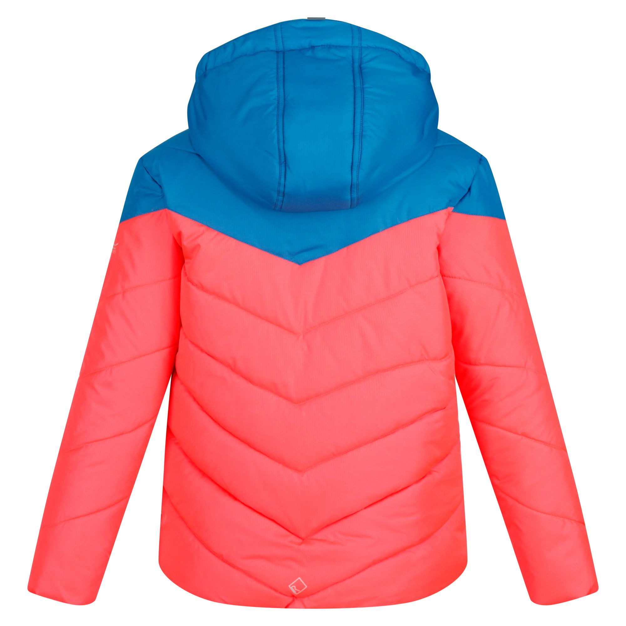 Material: 100% 75d polyester fabric. Durable water repellent finish. Thermo-Guard insulation. Heavyweight fill. Grown on hood. 2 zipped lower pockets. Elasticated cuffs and hem. Reflective trim. Signature R on the chest. Size (height/chest): (2 Years) 92cm/53-55cm, (3-4 Years) 98-104cm/55-57cm, (5-6 Years) 110-116cm/59-61cm, (7-8 Years) 122-128cm/63-67cm, (9-10 Years) 135-140cm/69-73cm, (11-12 Years) 146-152cm/75-79cm, (13 Years) 153-158cm/82cm, (14 Years) 164-170cm/86cm, (15-16 Years) 170-176cm/89-92cm.