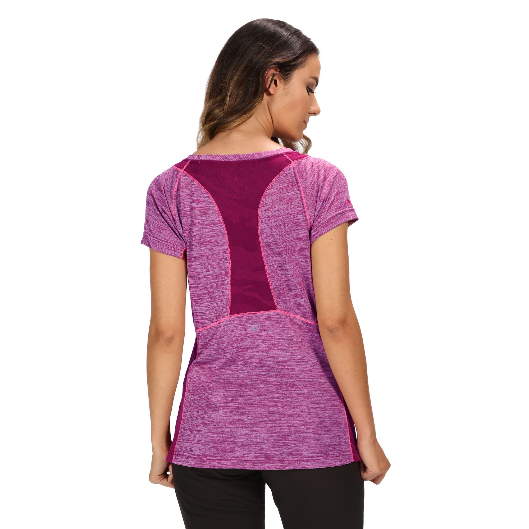 Made from soft-touch ISOVENT polyester knit fabric that stretches, breathes and wicks moisture. With breathable mesh detailing. Fine mesh panels let your body heat escape and air to circulate. Packs well for travelling. With the Regatta print on the sleeve. Size (chest): (6 UK) 30in, (8 UK) 32in, (10 UK) 34in, (12 UK) 36in, (14 UK) 38in, (16 UK) 40in, (18 UK) 43in, (20 UK) 45in, (22 UK) 48in, (24 UK) 50in, (28 UK) 54in, (30 UK) 56in, (32 UK) 58in, (34 UK) 60in, (36 UK) 62in.