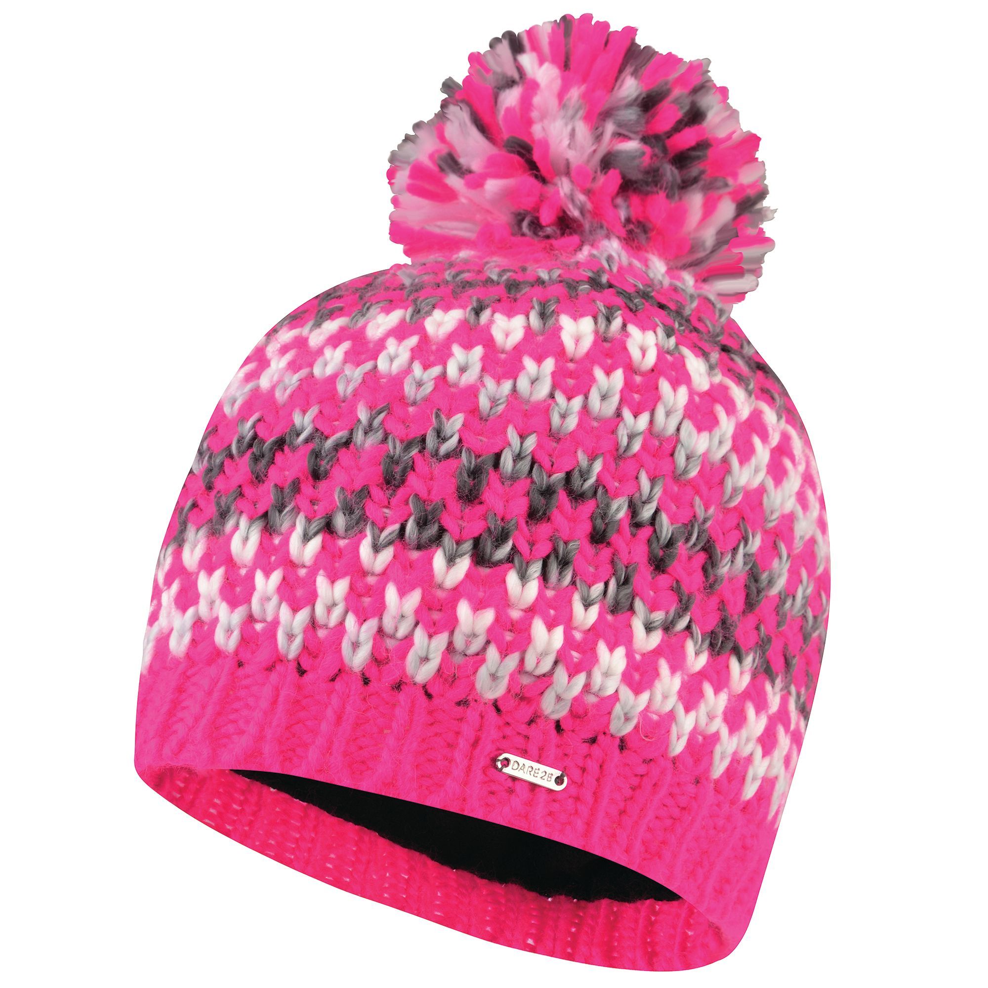 Material: acrylic: 100%. Soft knit construction. Fleece lining. Bobble detail.
