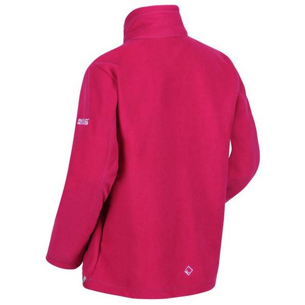 100% polyester mini grid fleece. 2 side brushed, 1 side anti-pill. 1 chest pocket and 2 zipped lower pockets. Adjustable shockcord hem. 180gsm