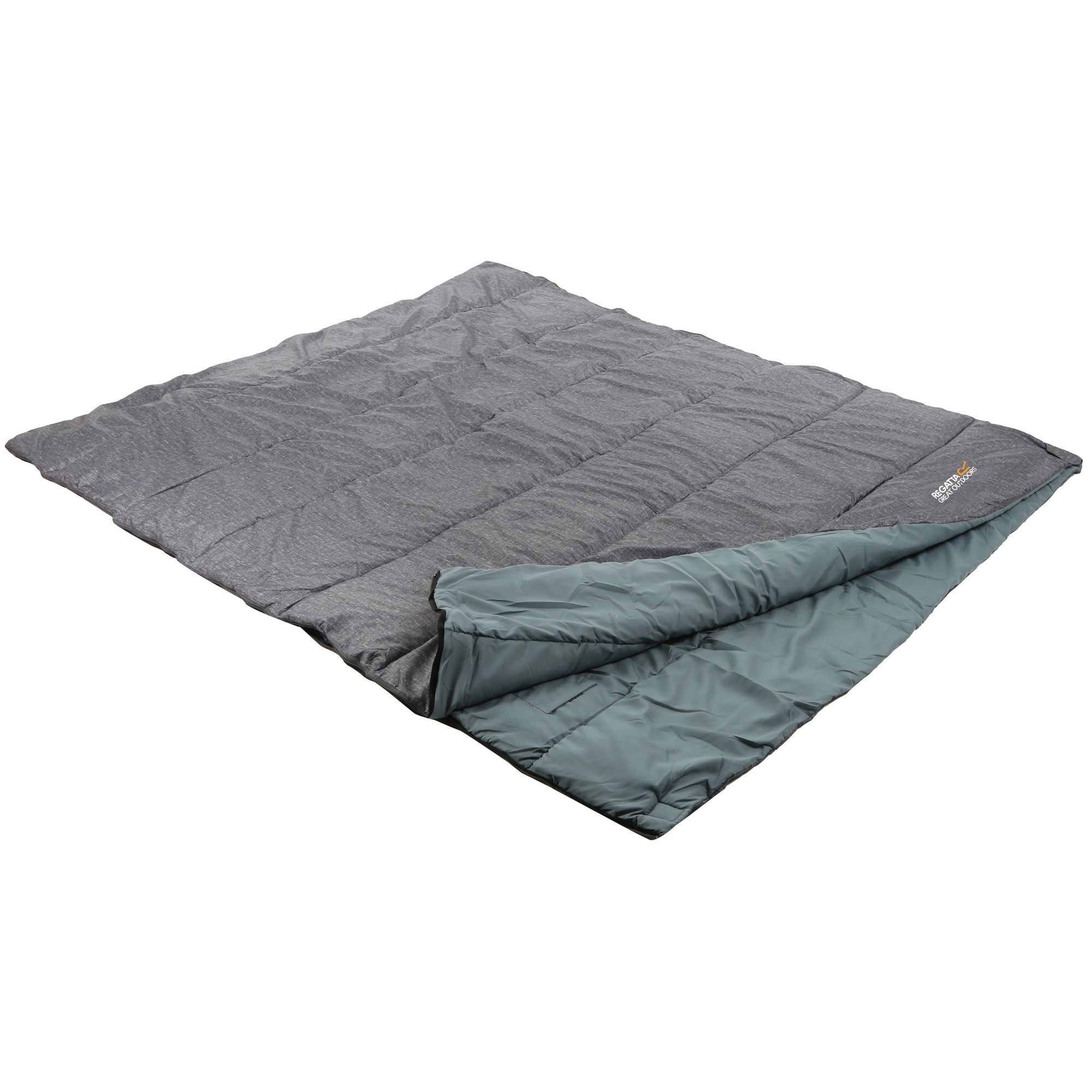 2 Season double rectangular sleeping bag. 100% Polyester.