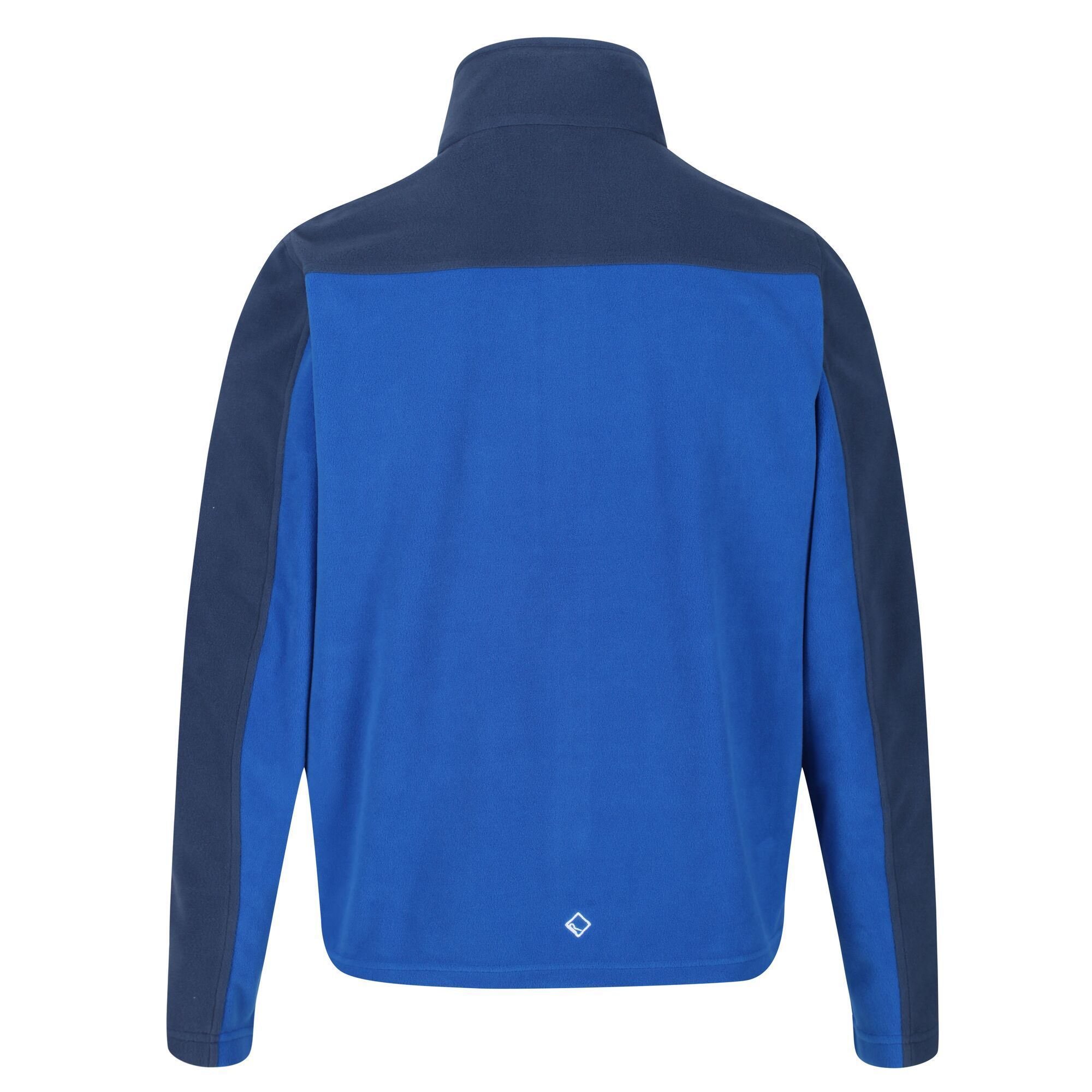 Material: 100% Polyester. Soft, durable and warm mid-weight Symmetry fleece (200gsm) jacket.  Stand collar for wind protection and adjustable shock-cord hem. Features zipped lower pockets. Regatta logo embroidery on the chest.