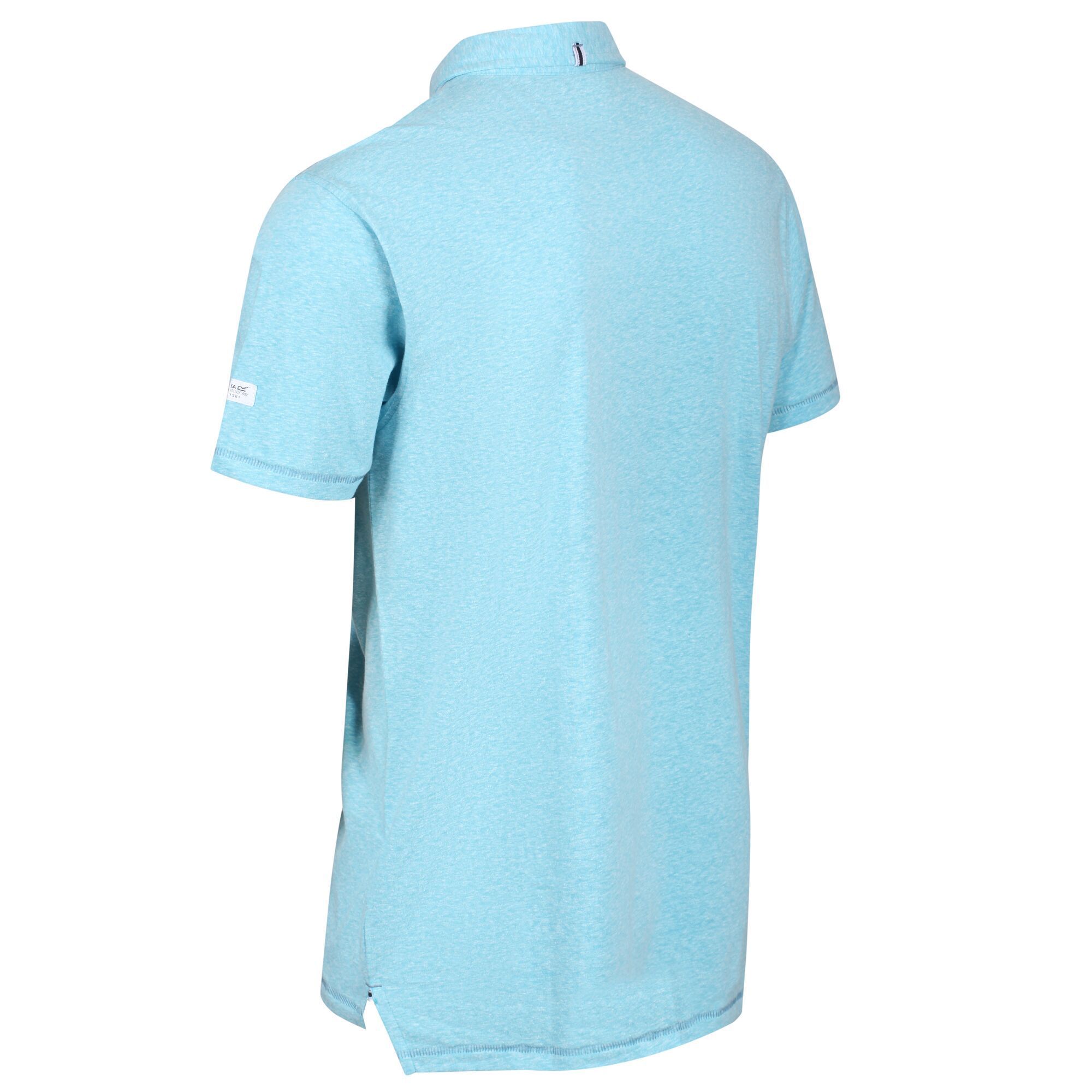 Material: 100% Cotton. 180gsm coolweave material breathable short-sleeved polo shirt. Two-button placket with dyed to match branded buttons. 1 patch pocket on the chest.