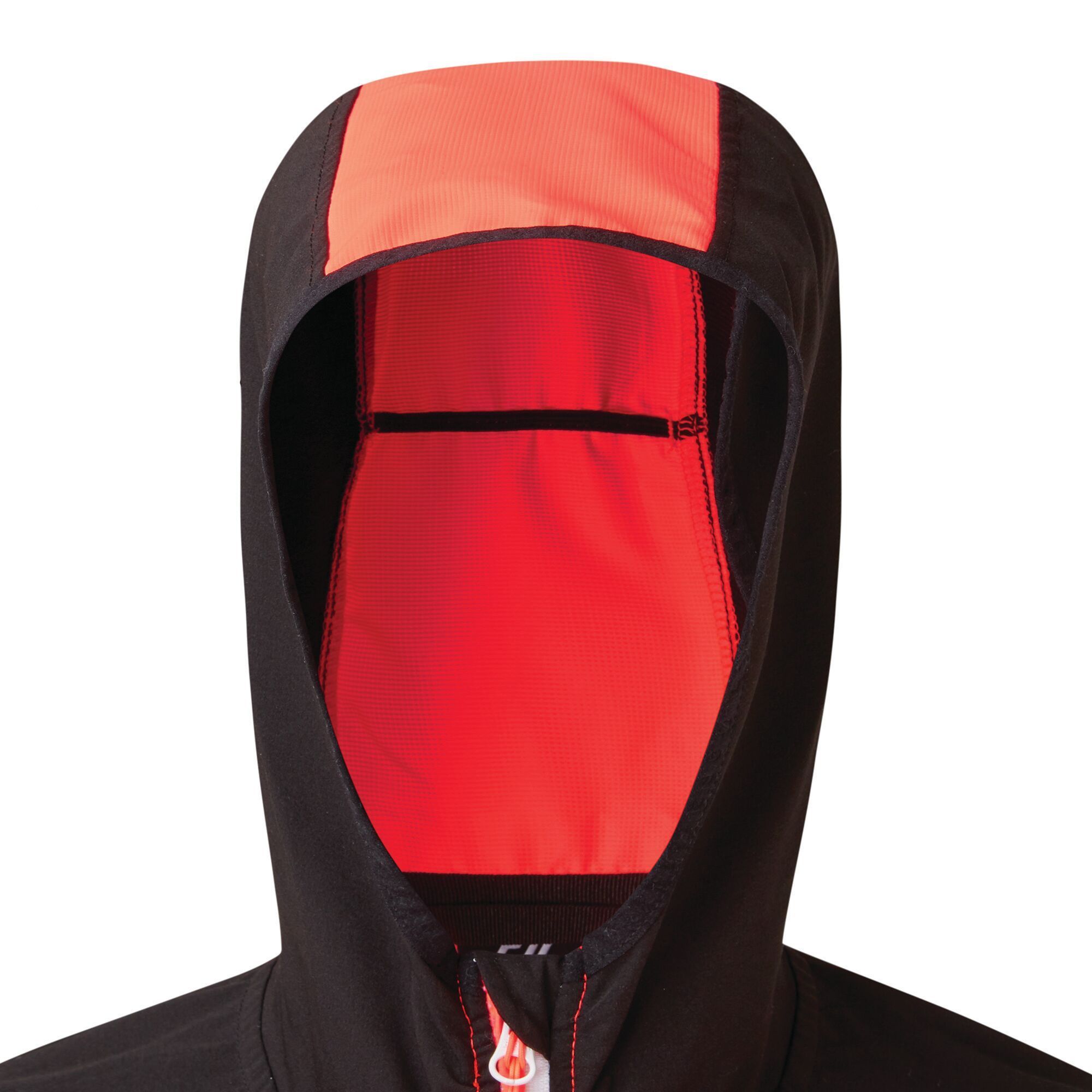 Material: 94% Polyester, 6% Elastane. Lightweight, water-resistant and highly breathable softshell jacket made from Ilus Softshell woven stretch polyester fabric. Streamlined design with a close-fitting, elasticated hood. Stretch binding to hood and hem. 2 zipped lower pockets.