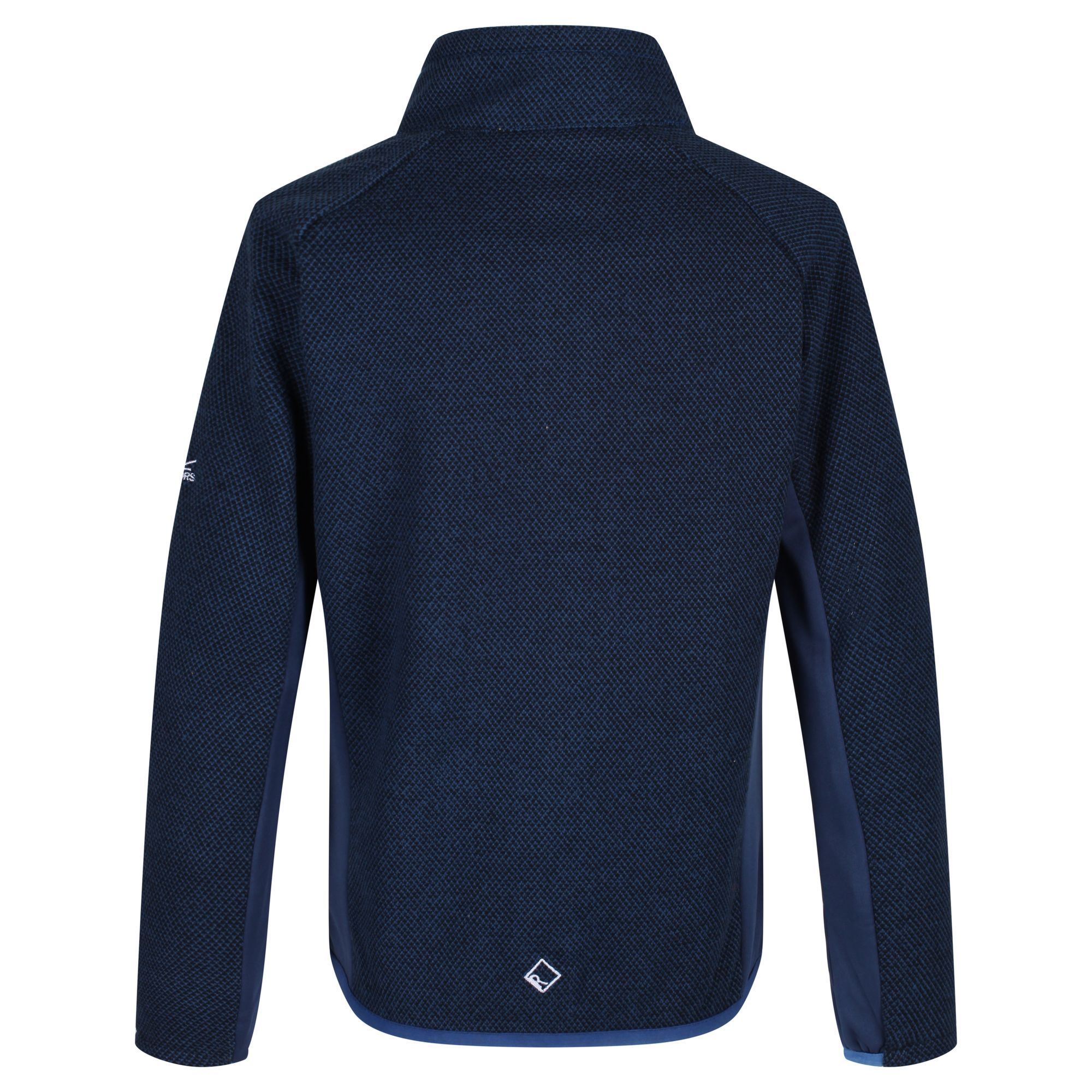 Material: 100% Polyester. Warm, stretchy, durable and water-resistant 235gsm two tone fleece jacket with Extol stretch side and underarm panels. Stretch binding to collar, cuffs and hem. 2 zipped lower pockets. Regatta `R` logo on the chest.