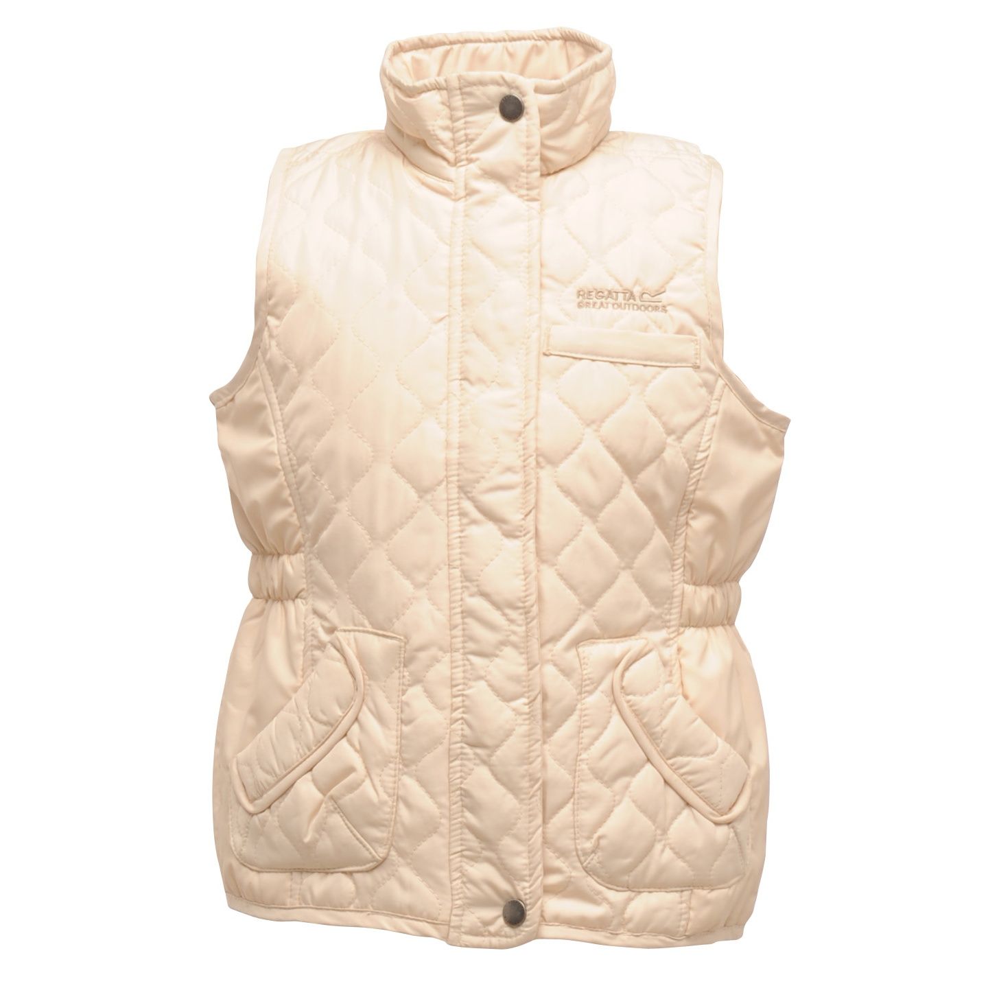 The Jookiba is our girls Heritage classic diamond quilt bodywarmer for the little lady about town. The soft-touch micro poplin is showerproof and is stuffed with cosy and warm Thermo Guard insulation. Metal poppers and a touch of elastic at the waist give girly flair. Slip it on over fleece sweaters or under jackets in the colder months. 100% Polyester. Regatta Kids Sizing (chest approx): 2 Years (53-55cm), 3-4 Years (55-57cm), 5-6 Years (59-61cm), 7-8 Years (63-67cm), 9-10 Years (69-73cm), 11-12 Years (75-79cm), 32